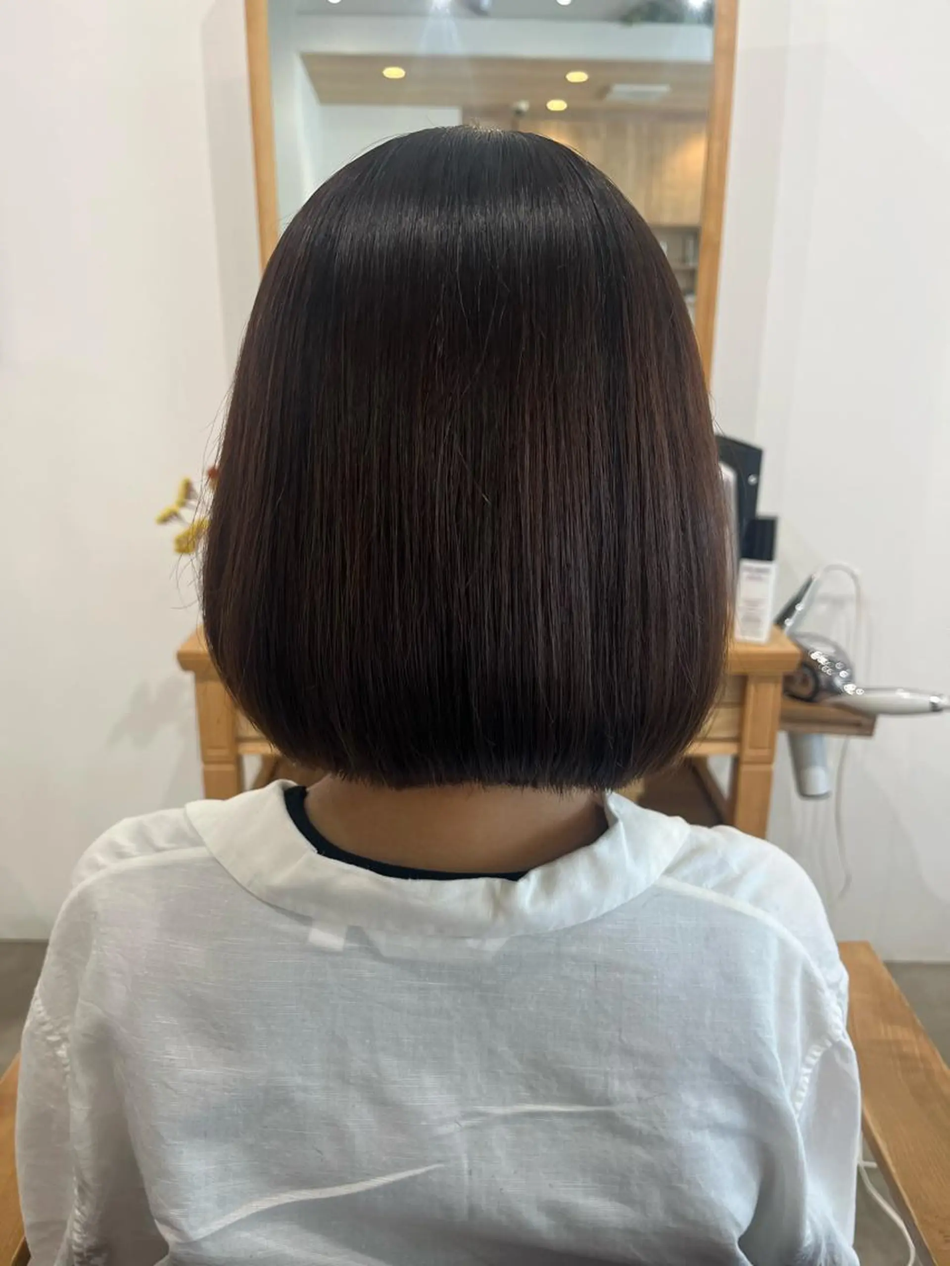 ミディアム カラー パーマ ボブ 縮毛矯正 縮毛矯正 トリートメント RAMEL所属・三島 有佳里のヘアスタイル