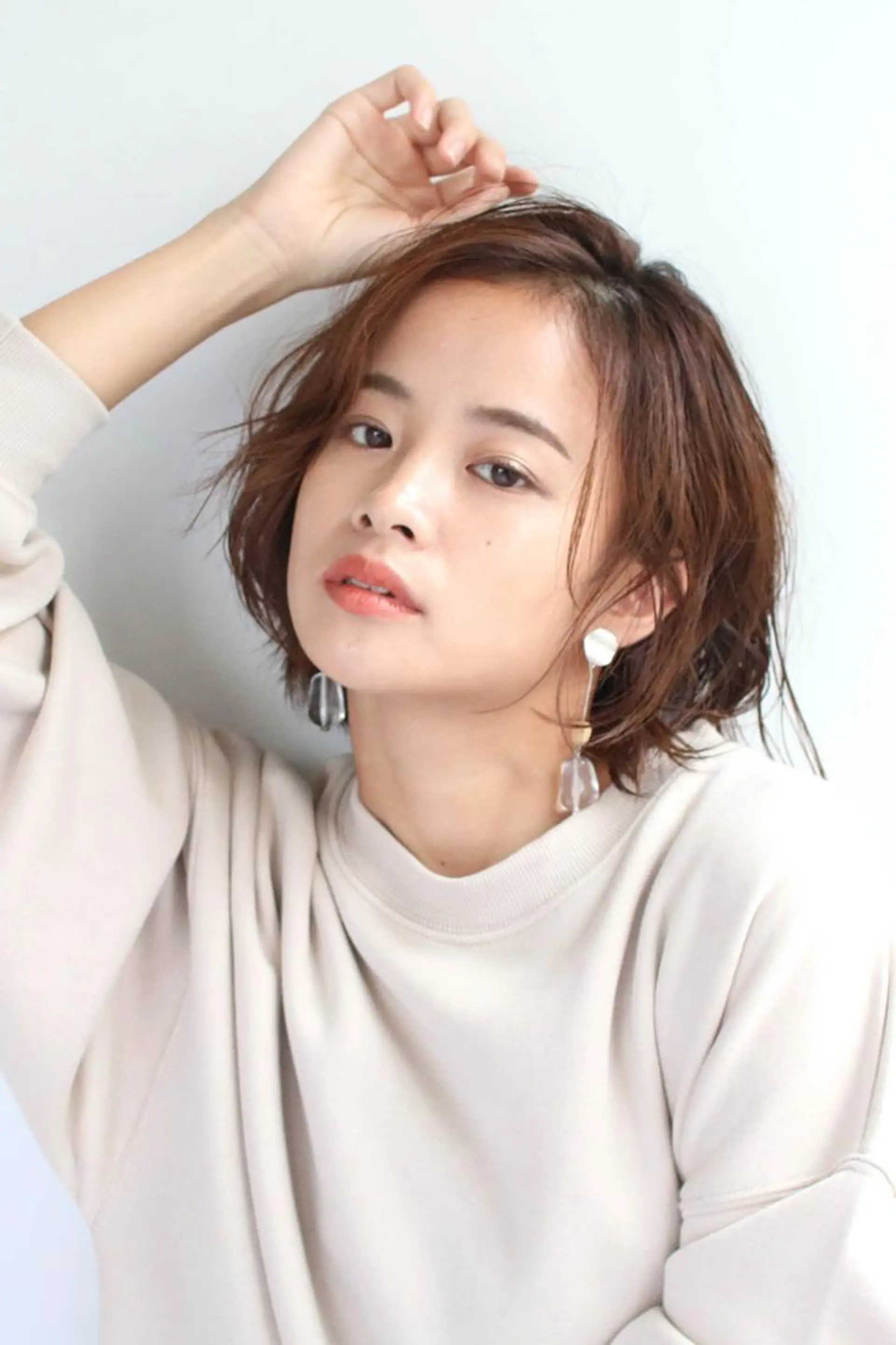 セミロング カラー ブリーチ ケアブリーチ ダブルカラー イヤリングカラー ハイライトカラー ヘアカラー トリートメント N° il duca 札幌のヘアスタイル