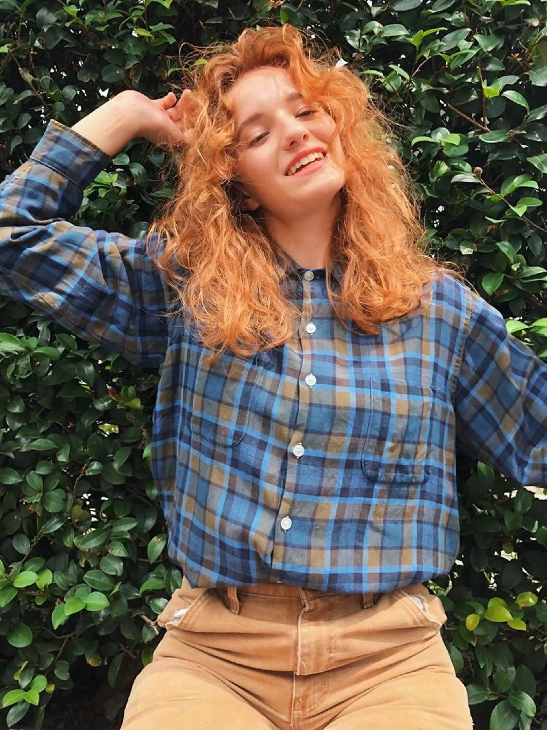 セミロング カラー ヘアアレンジ オレンジ なつき/艶ピンク/ girly hairのヘアスタイル