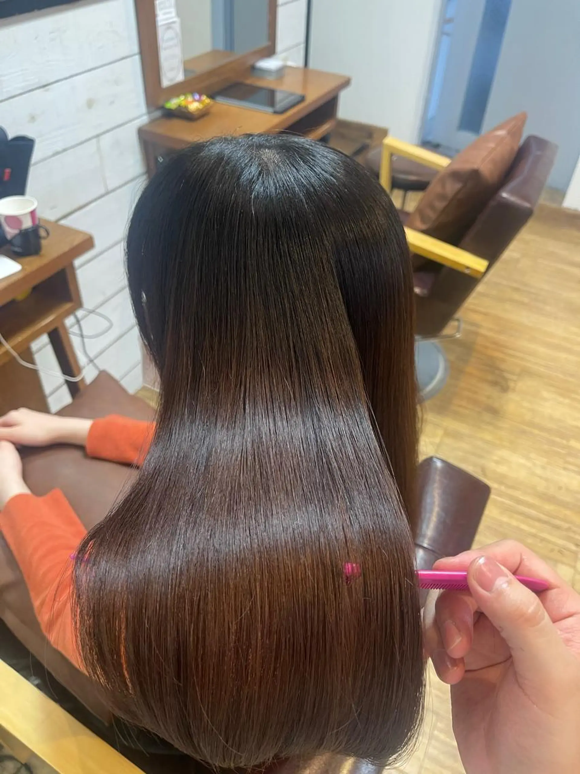 ロング カット ヘアカラー トリートメント 平田 たかしのヘアスタイル