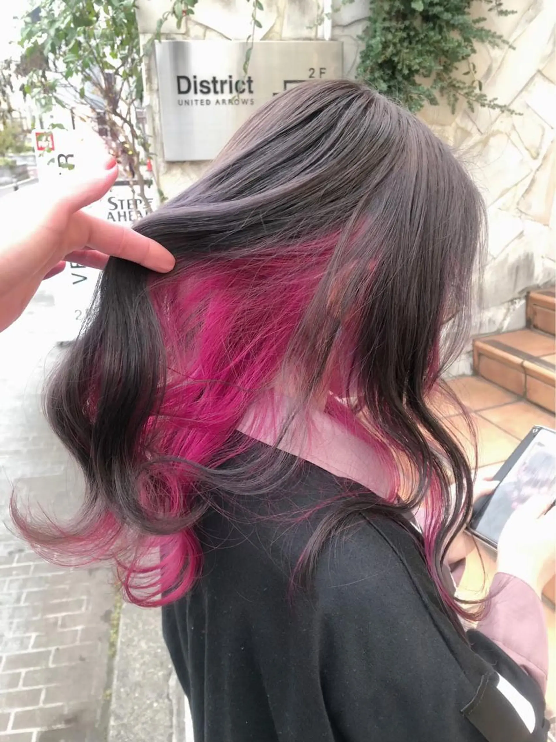 ロング カラー ヘアカラー トリートメント ヘアセット 🩶【推しハイトーン 】yuzu🩶のヘアスタイル