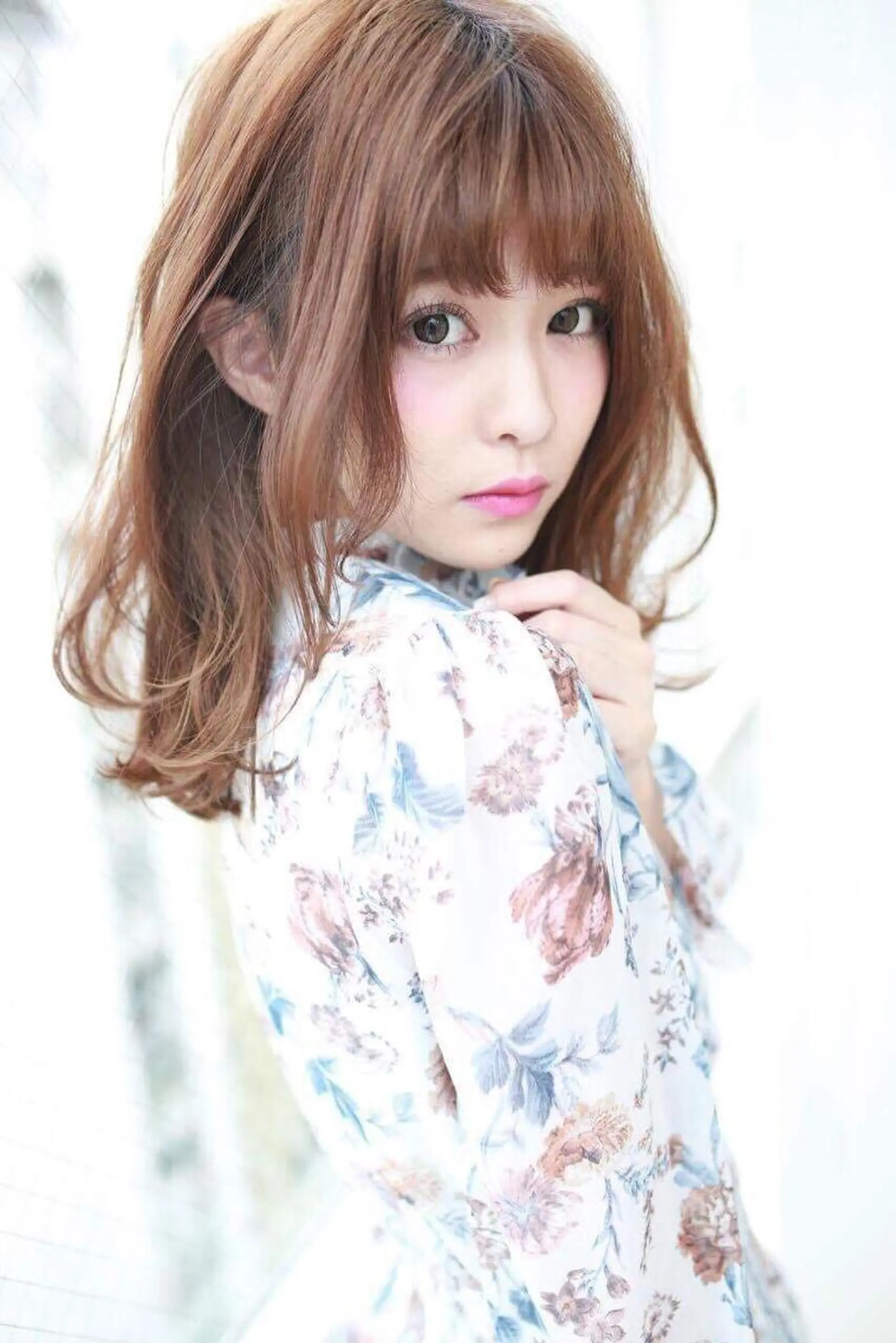 ミディアム カラー パーマ カット パーマ ✖️リーアキト LEEAKITO✖️のヘアスタイル