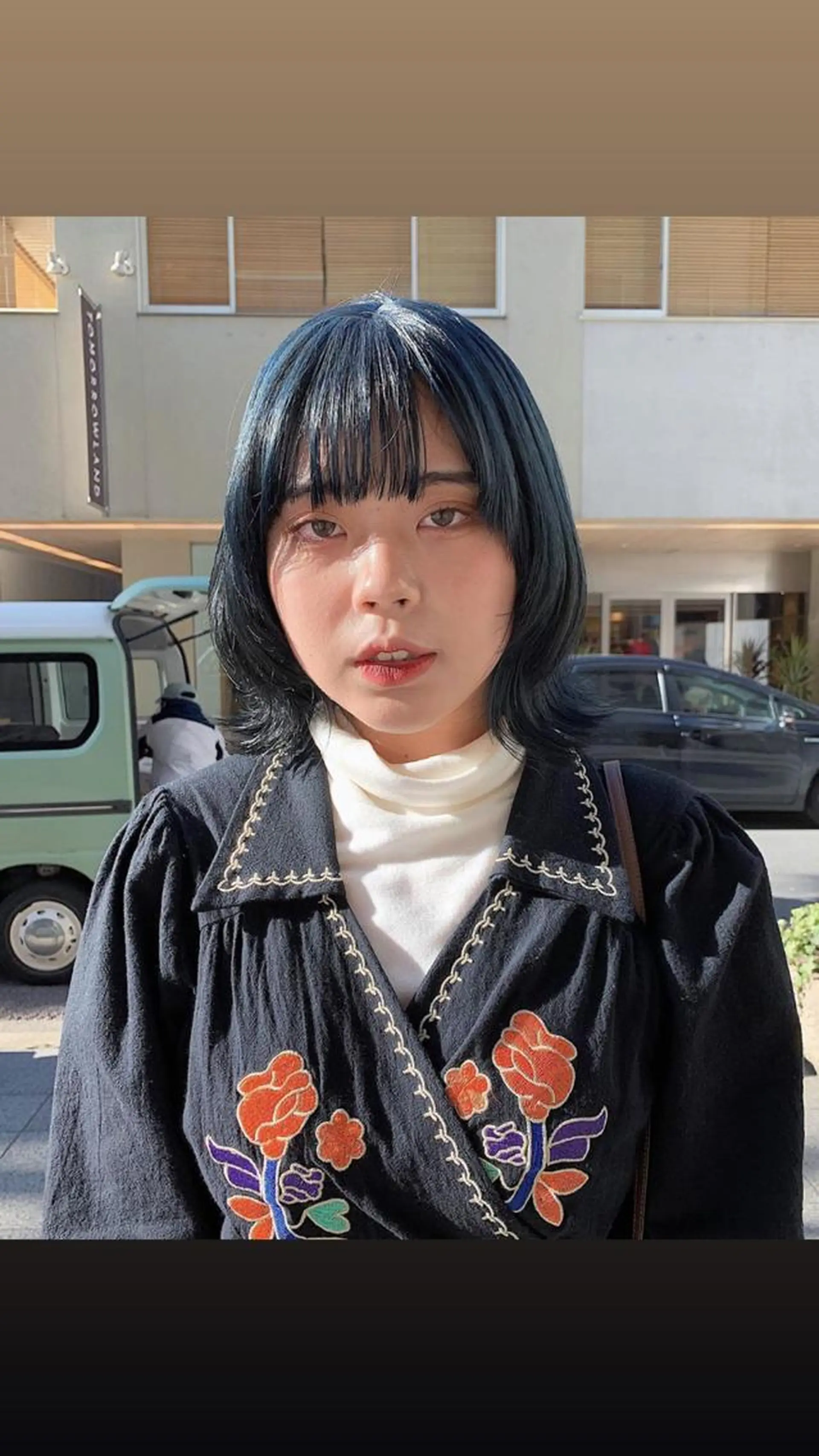 ミディアム カラー ブルーカラー 似合わせカット ウルフカット 圧倒的デザイン力 店長🎨RENAのヘアスタイル