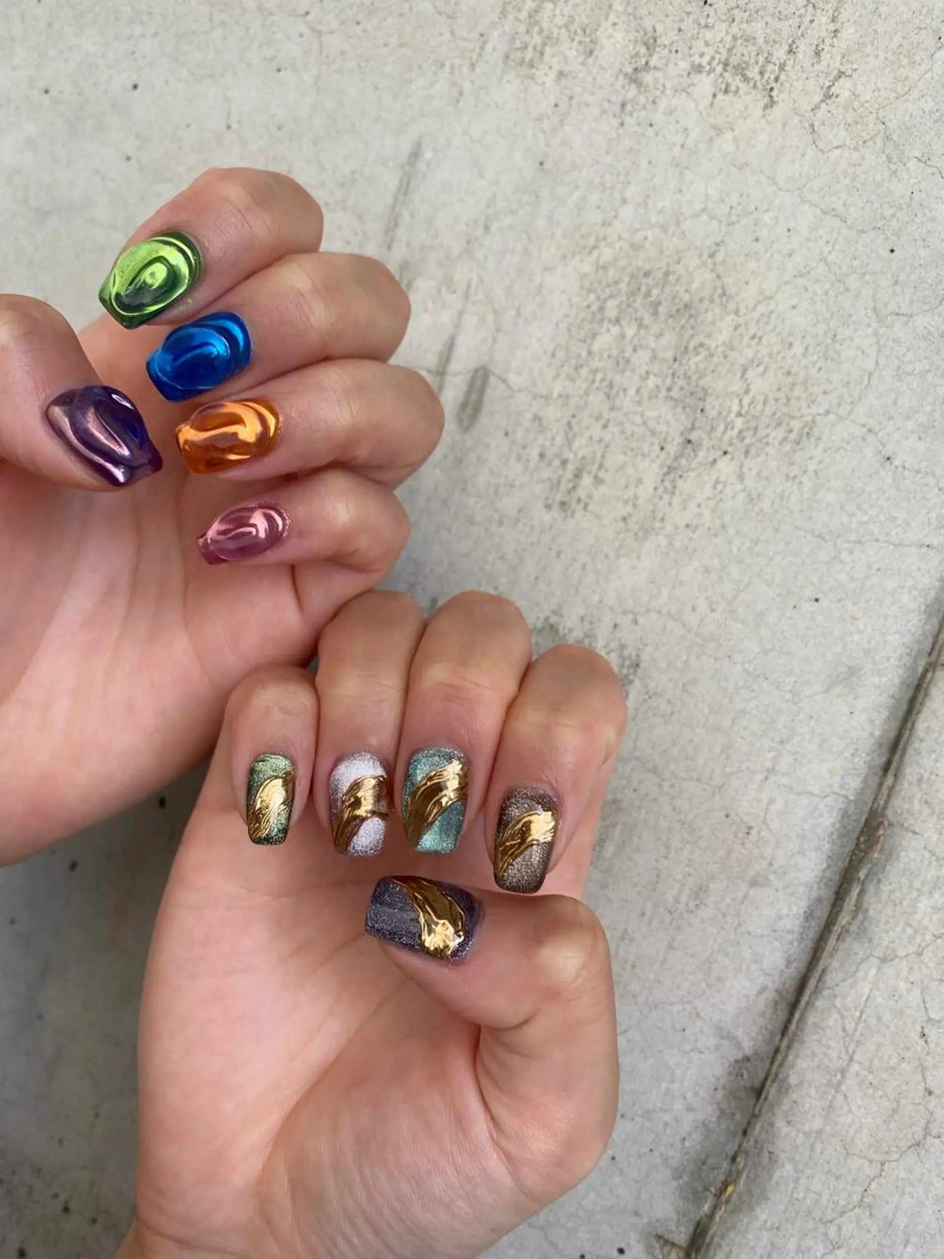 ネイル 持ち込み ニュアンスネイル Charme. NOBUKOのネイルデザイン