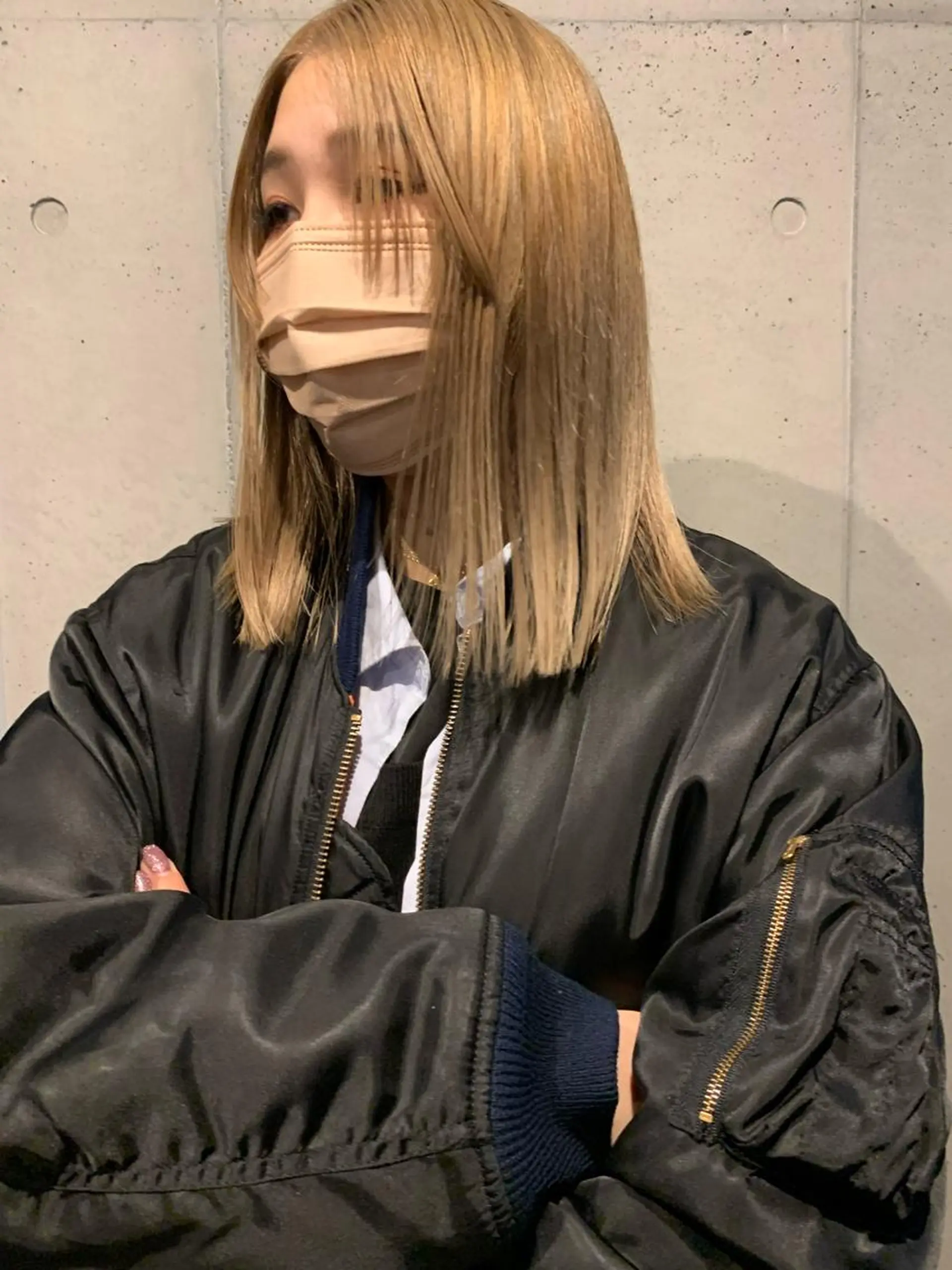 ミディアム カラー カット ヘアカラー トリートメント 似合わせウルフ/ レイヤー/山本祐輔のヘアスタイル