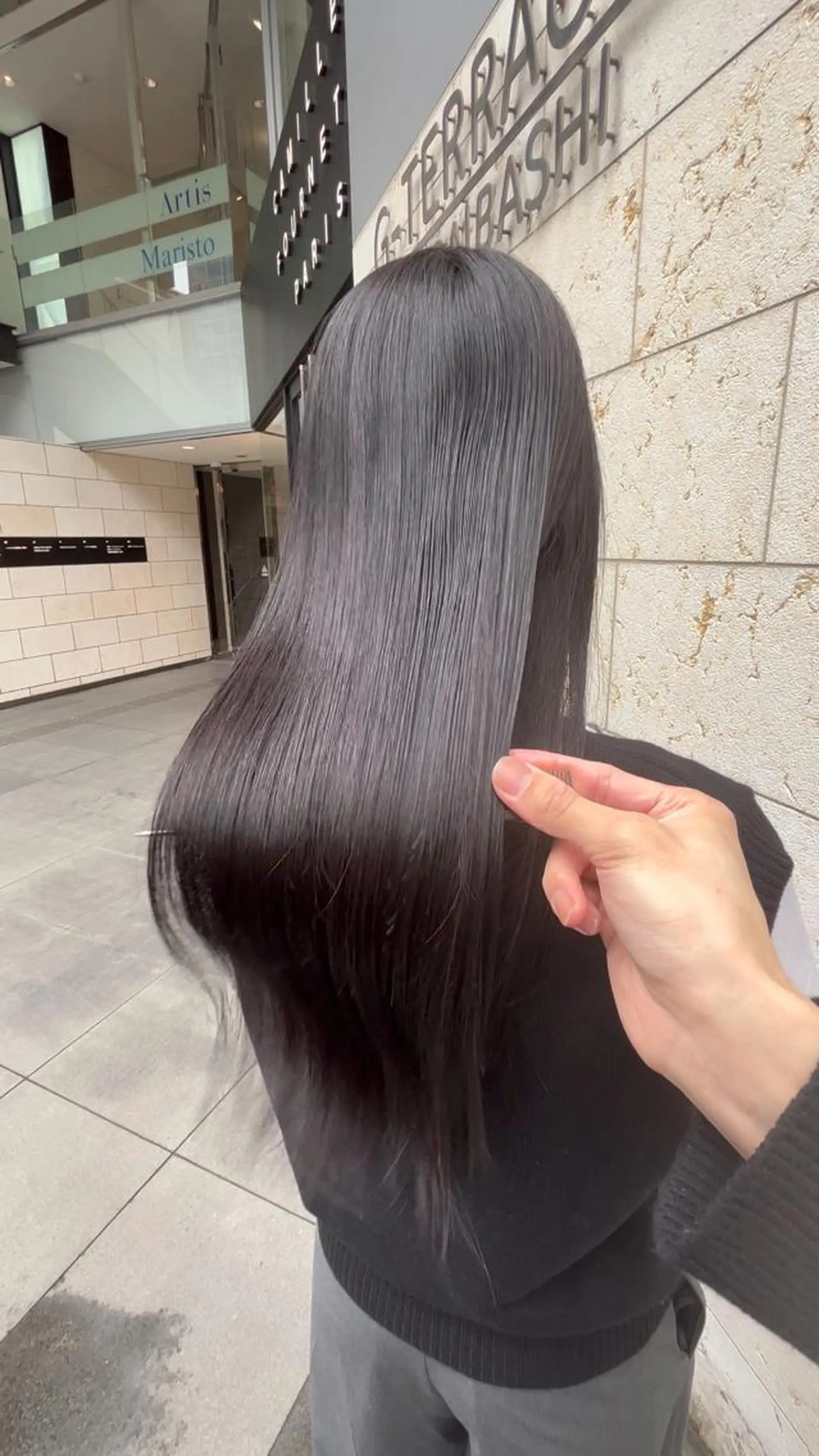 ロング カラー カット ヘアカラー トリートメント 韓国ヘア/ 髪質改善特化谷名勇輝のヘアスタイル