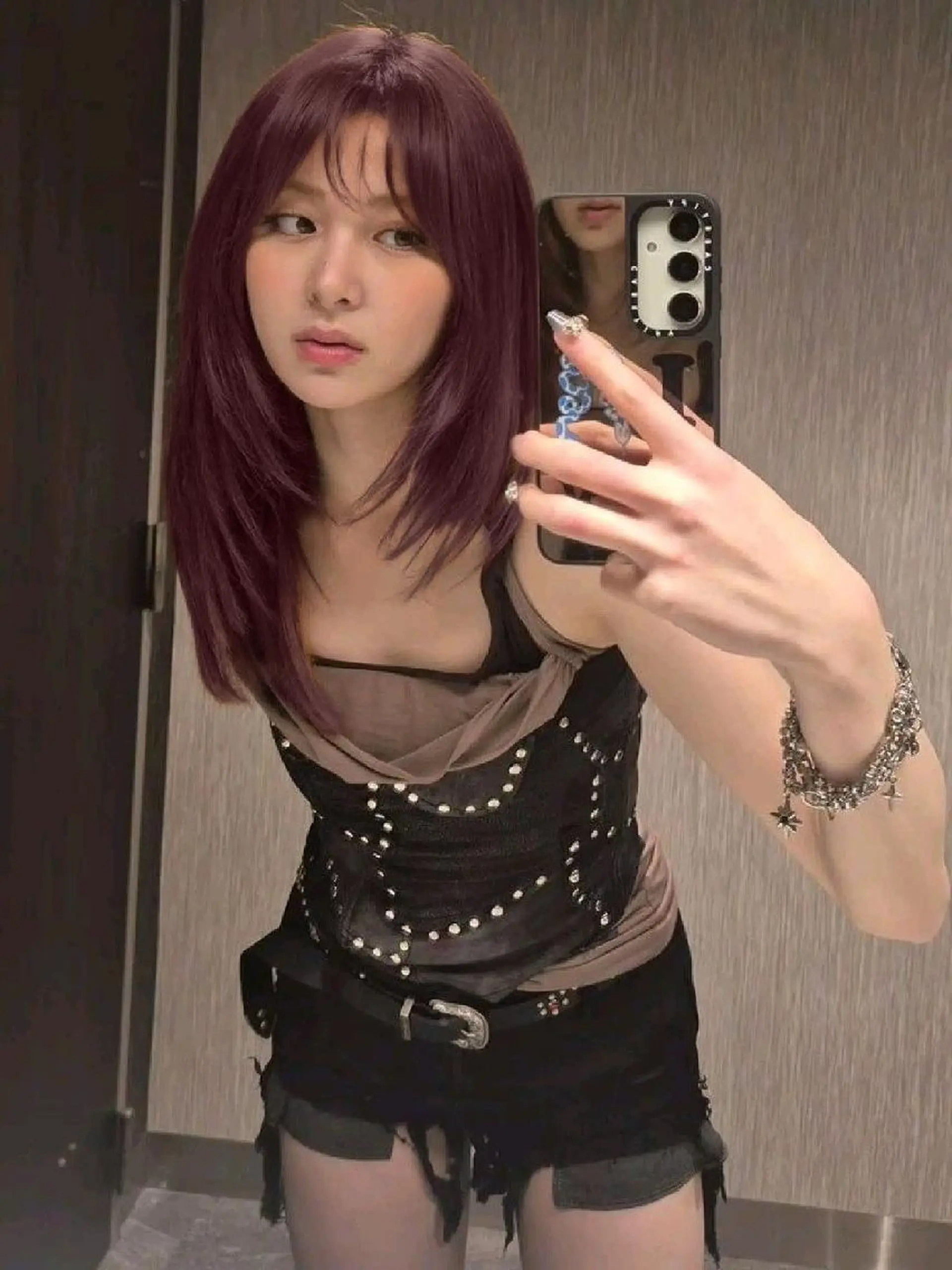 カラー ロング 🤍🥀韓流暖色レイ ヤー🥀🤍あやねのヘアスタイル