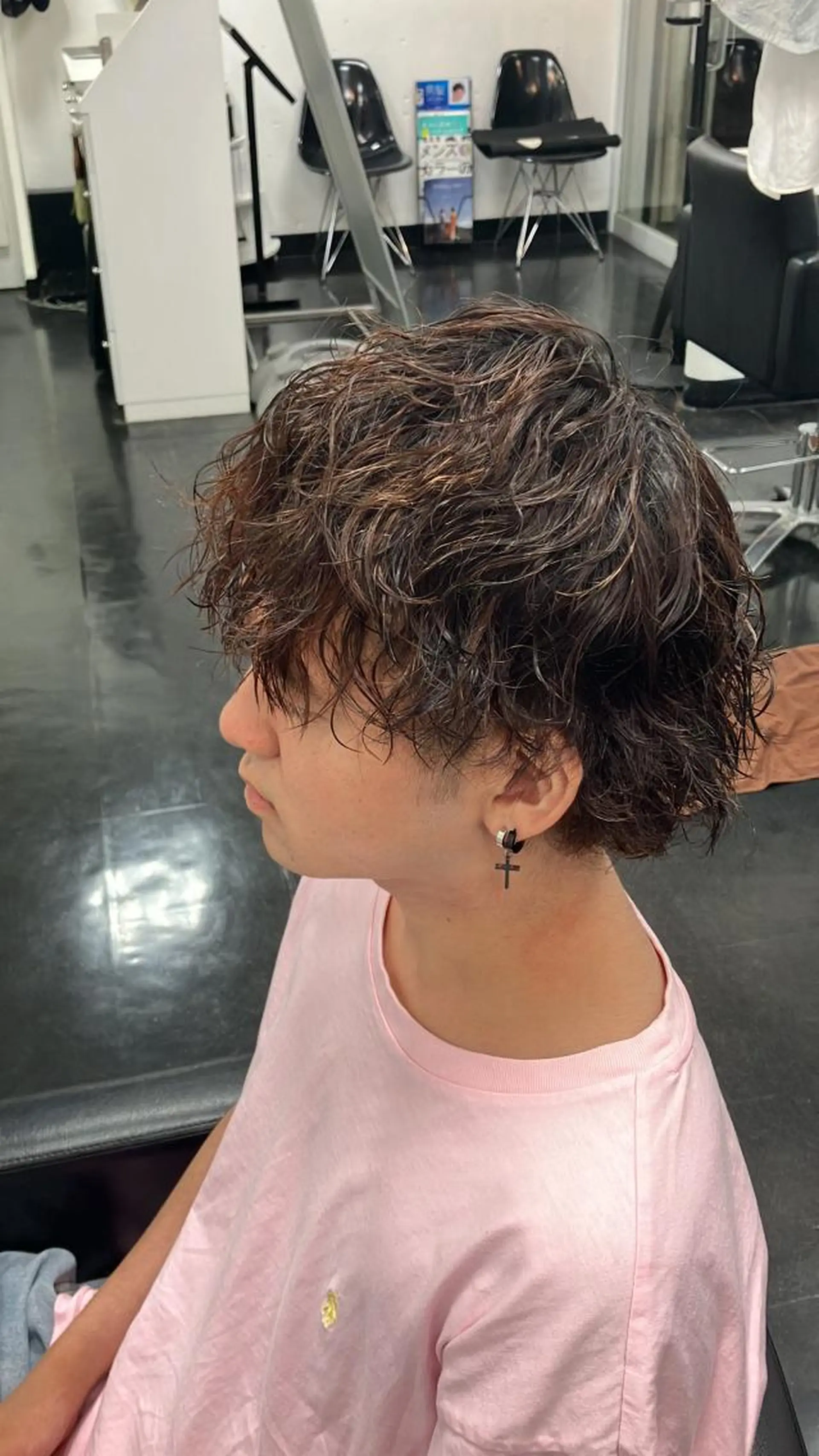 ミディアム 段下 航一郎のヘアスタイル