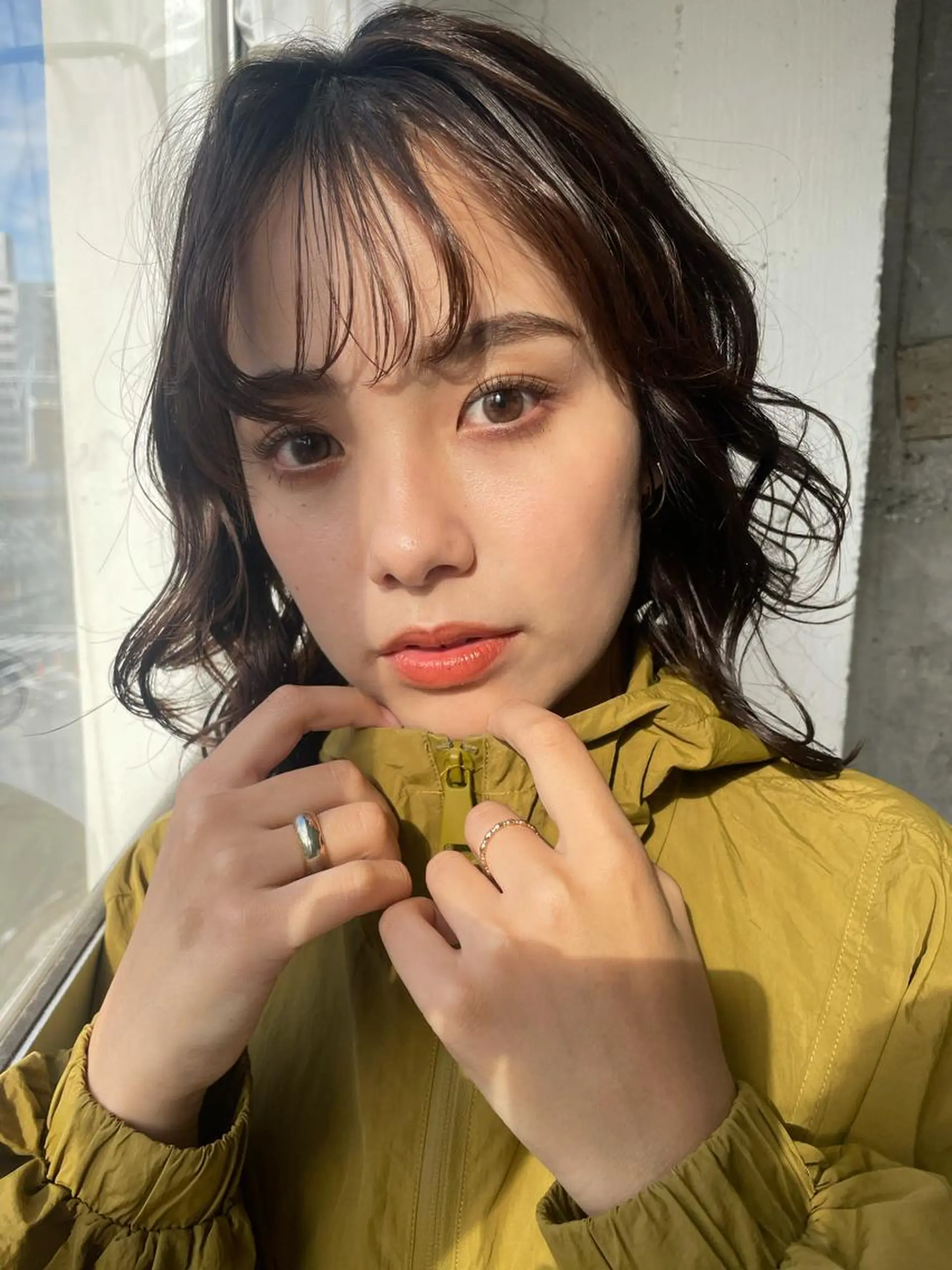 ミディアム カラー カット ヘアカラー 畑中康志 美髪矯正/ハイトーンのヘアスタイル