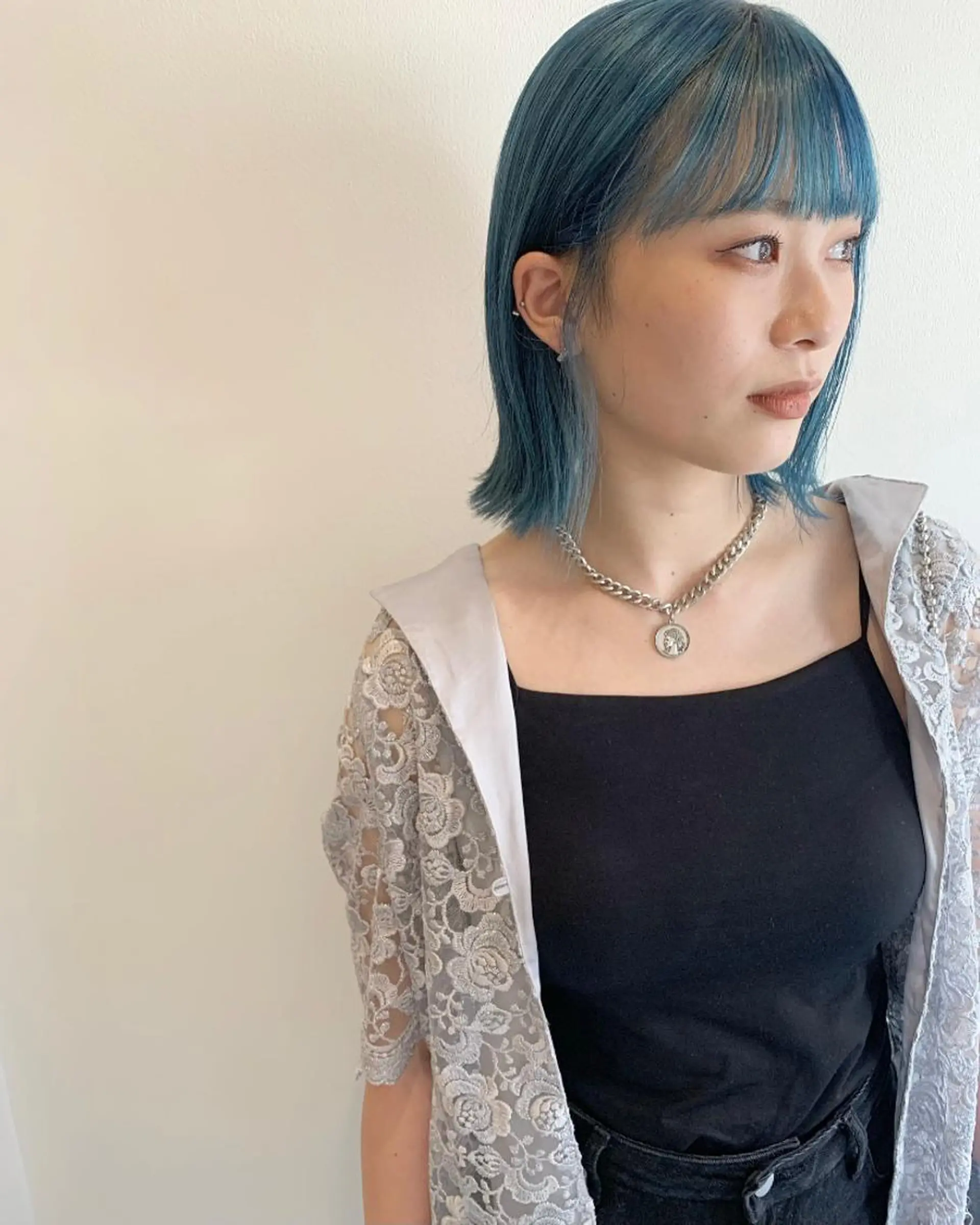 ミディアム カラー カット ヘアカラー MARU パーマ/レイヤーのヘアスタイル