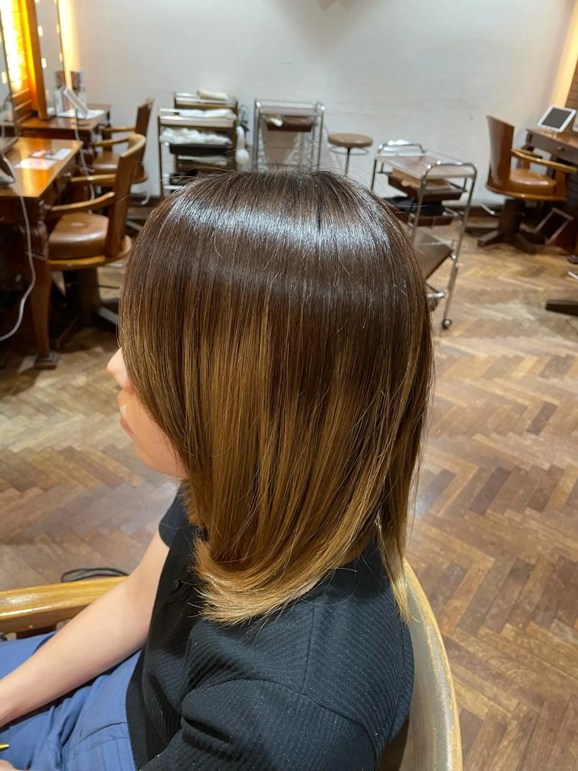 ミディアム stylist YUTOのヘアスタイル