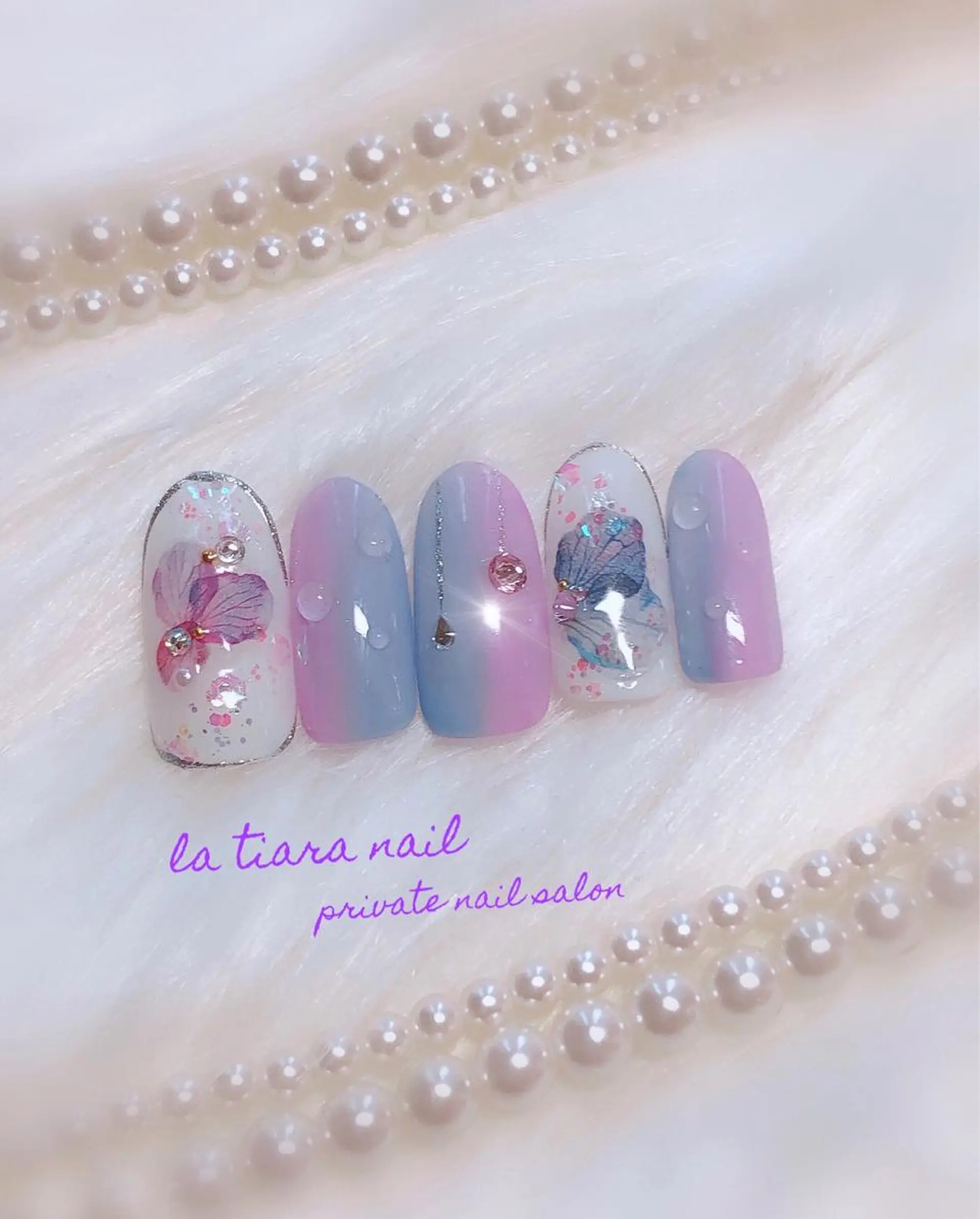 ネイル ハンドネイル Blue bird  nailのネイルデザイン