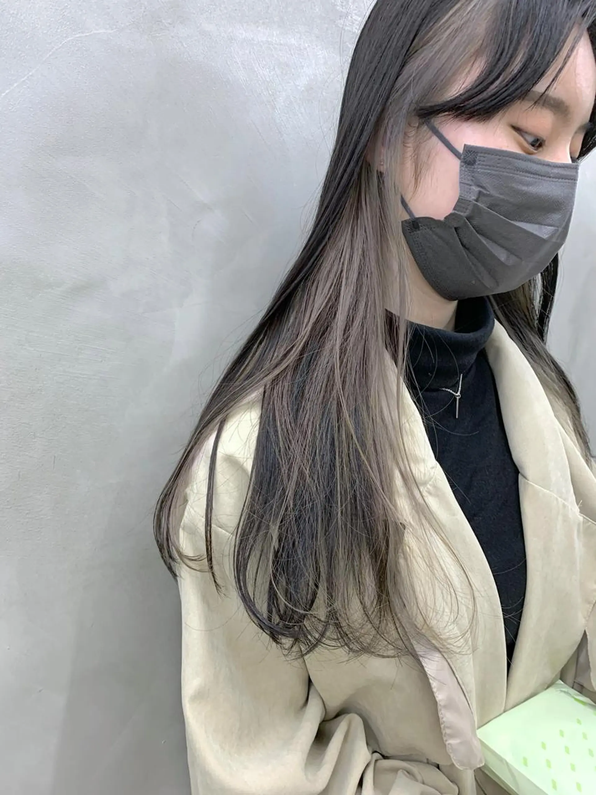 ロング カラー グレージュ インナーカラー suu所属・🐝 hachi🐝のヘアスタイル