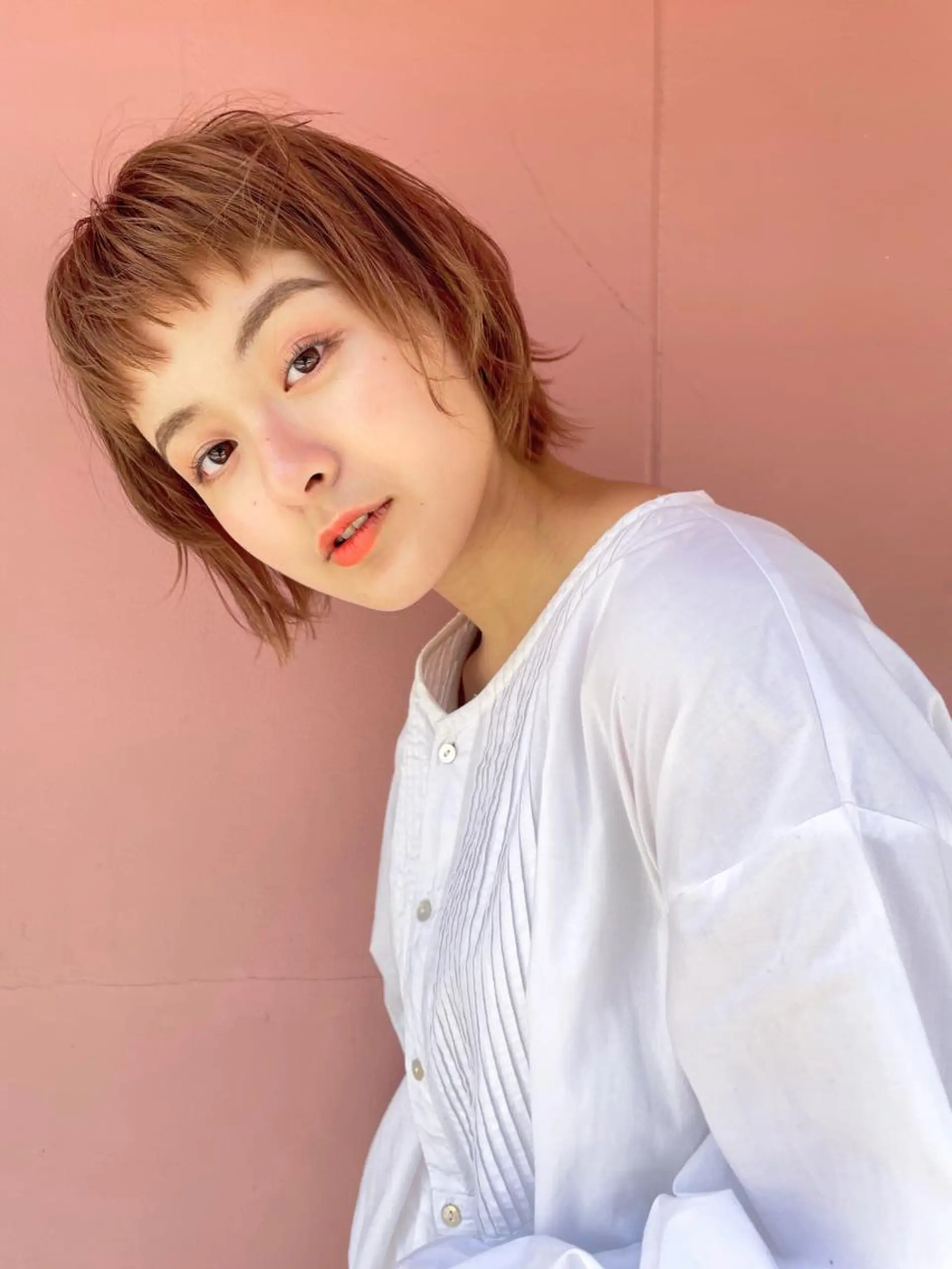 ショート ボブレイヤー ボブ レイヤーカット カット ヘアカラー トリートメント 心斎橋/縮毛矯正/美 容師/unir 藤本のヘアスタイル