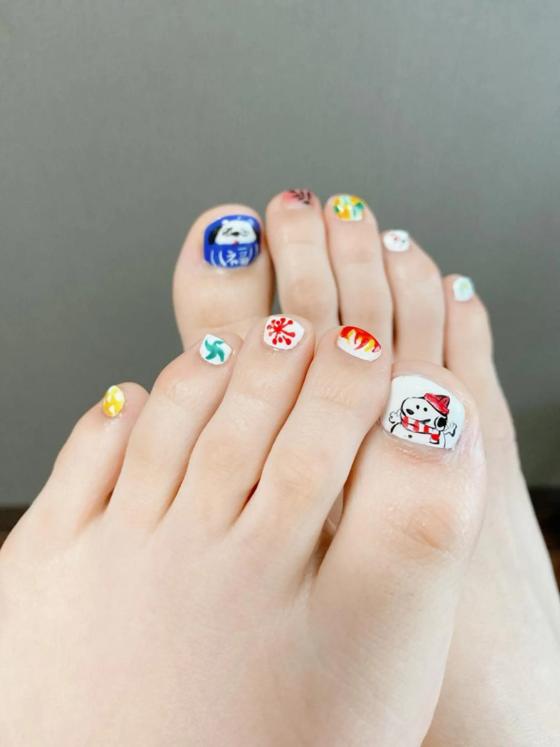 ネイル フットネイル 持ち込み lulucharis nailのネイルデザイン