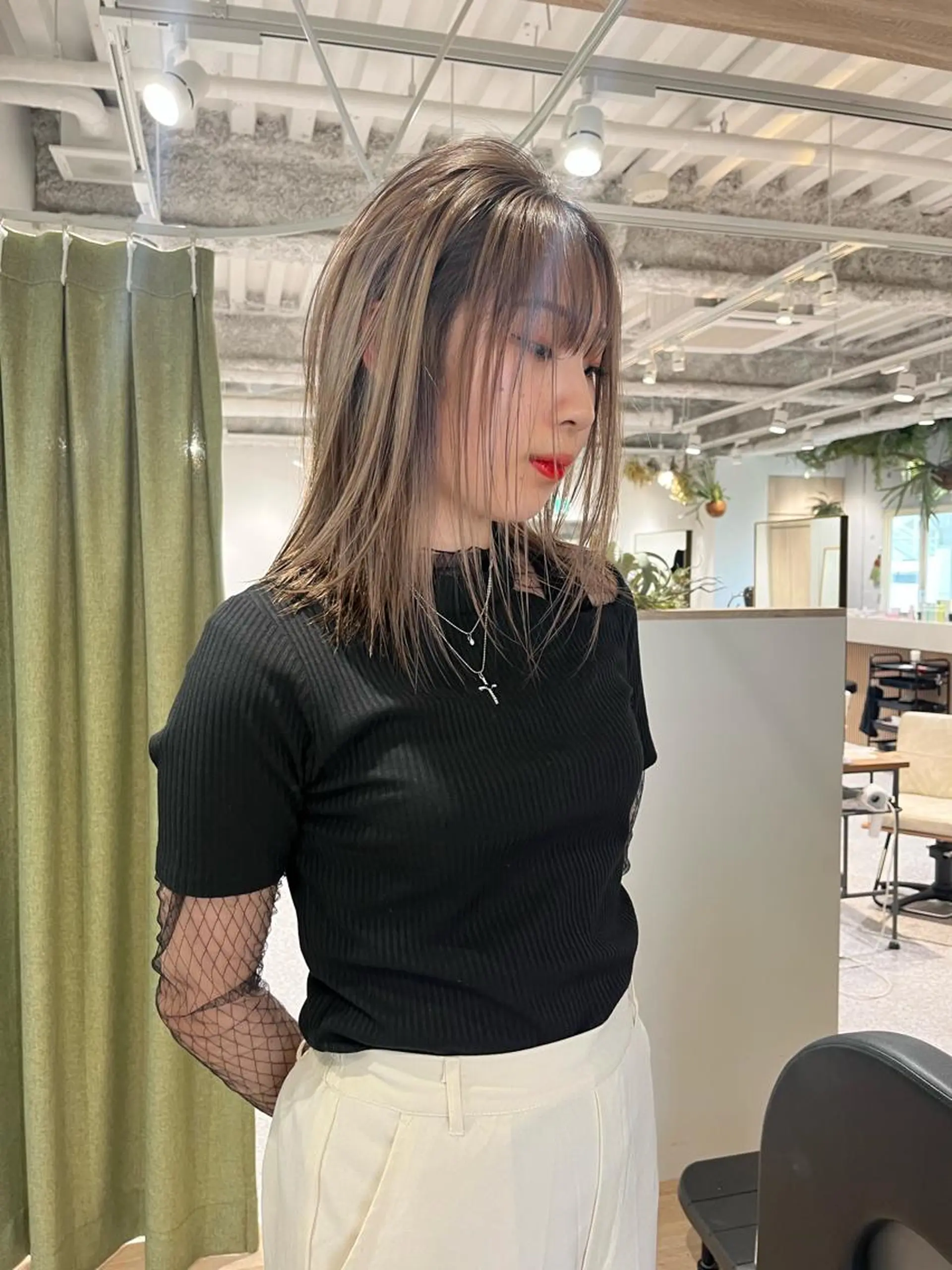 ミディアム カラー ヘアセット🎀パーマ Tsubasaのヘアスタイル