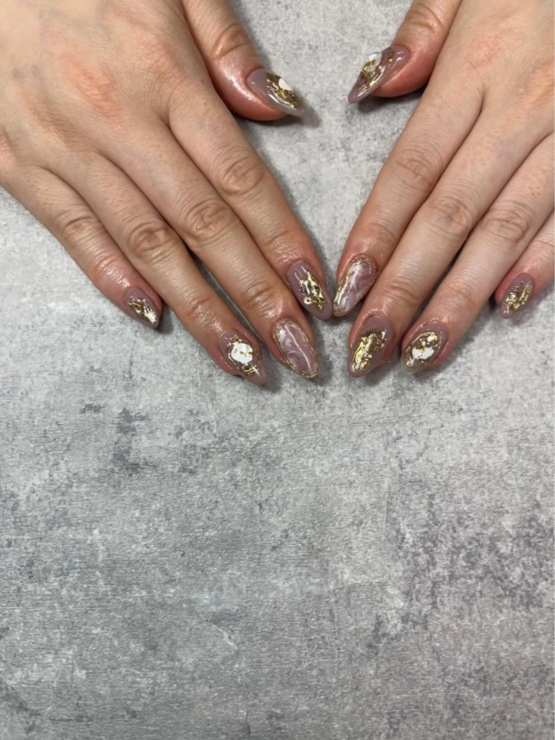 ネイル アートネイル フレンチネイル ジェルネイル ガラスフレンチ グラデーション ハンドネイル ハンドケア FASTNAIL PLUS 新宿店のネイルデザイン