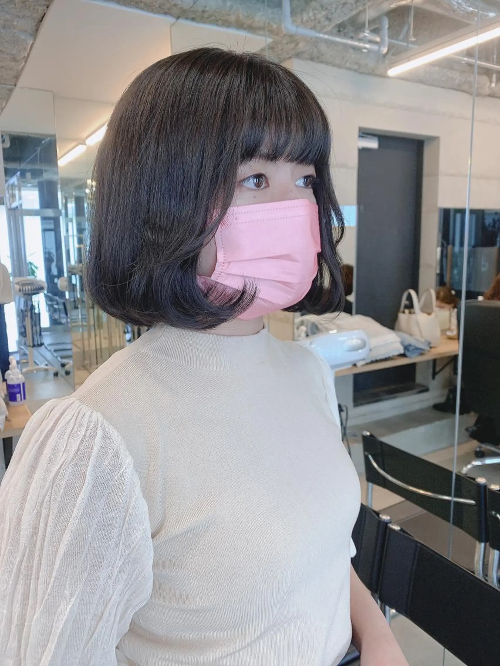 ショート カラー カット ヘアカラー トリートメント ヘッドスパ ヘアセット 透明感/オリーブ/ グレージュ/YUKAのヘアスタイル