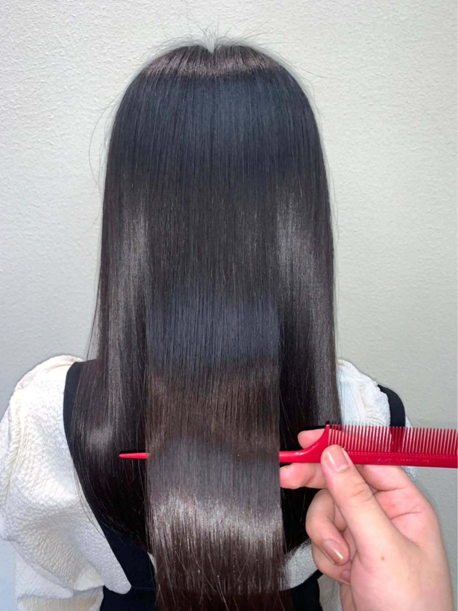 ロング パーマ ブリーチでもできる 縮毛矯正相原慎🌈のヘアスタイル