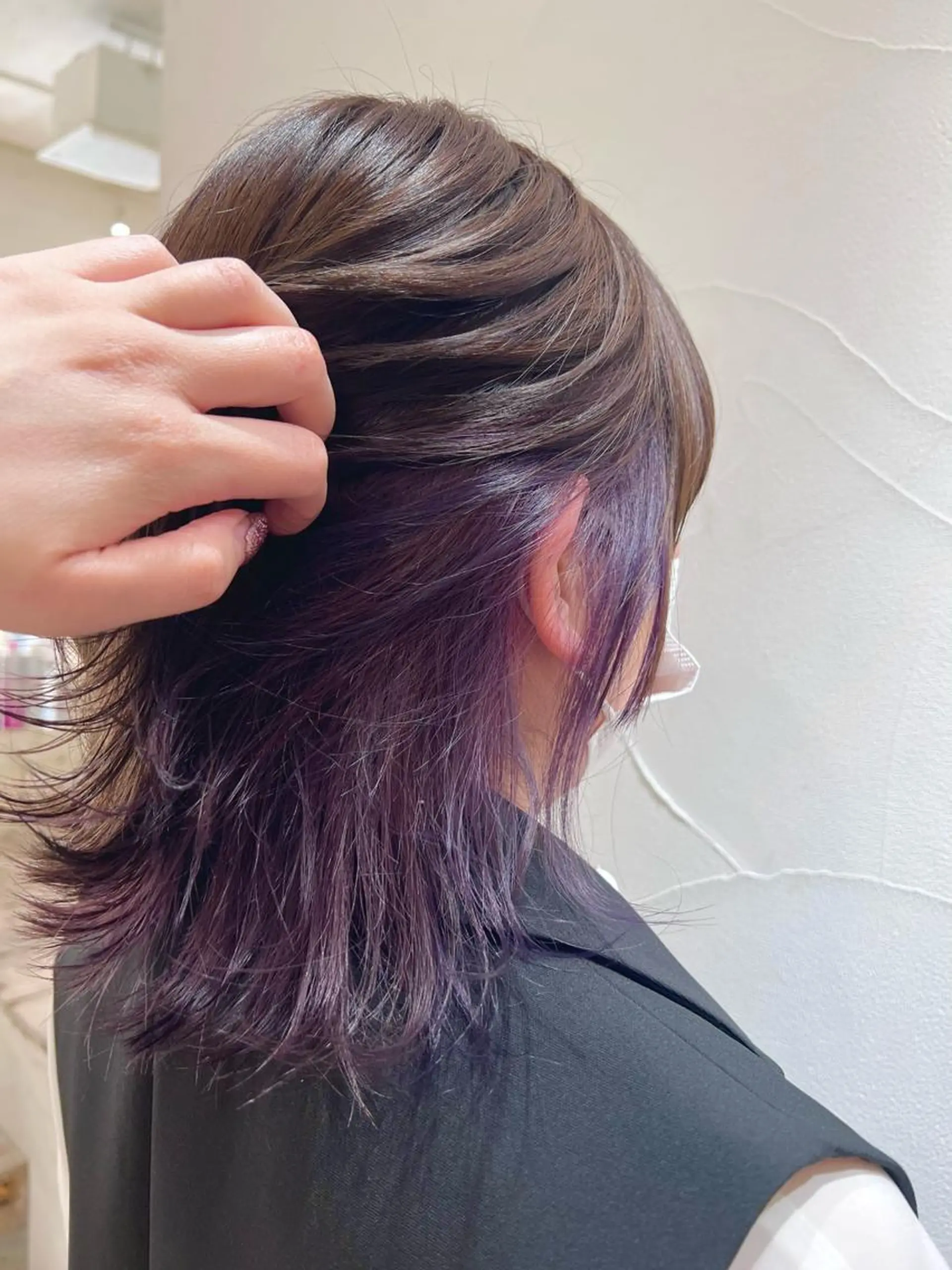 ミディアム カラー 下池 紗加のヘアスタイル