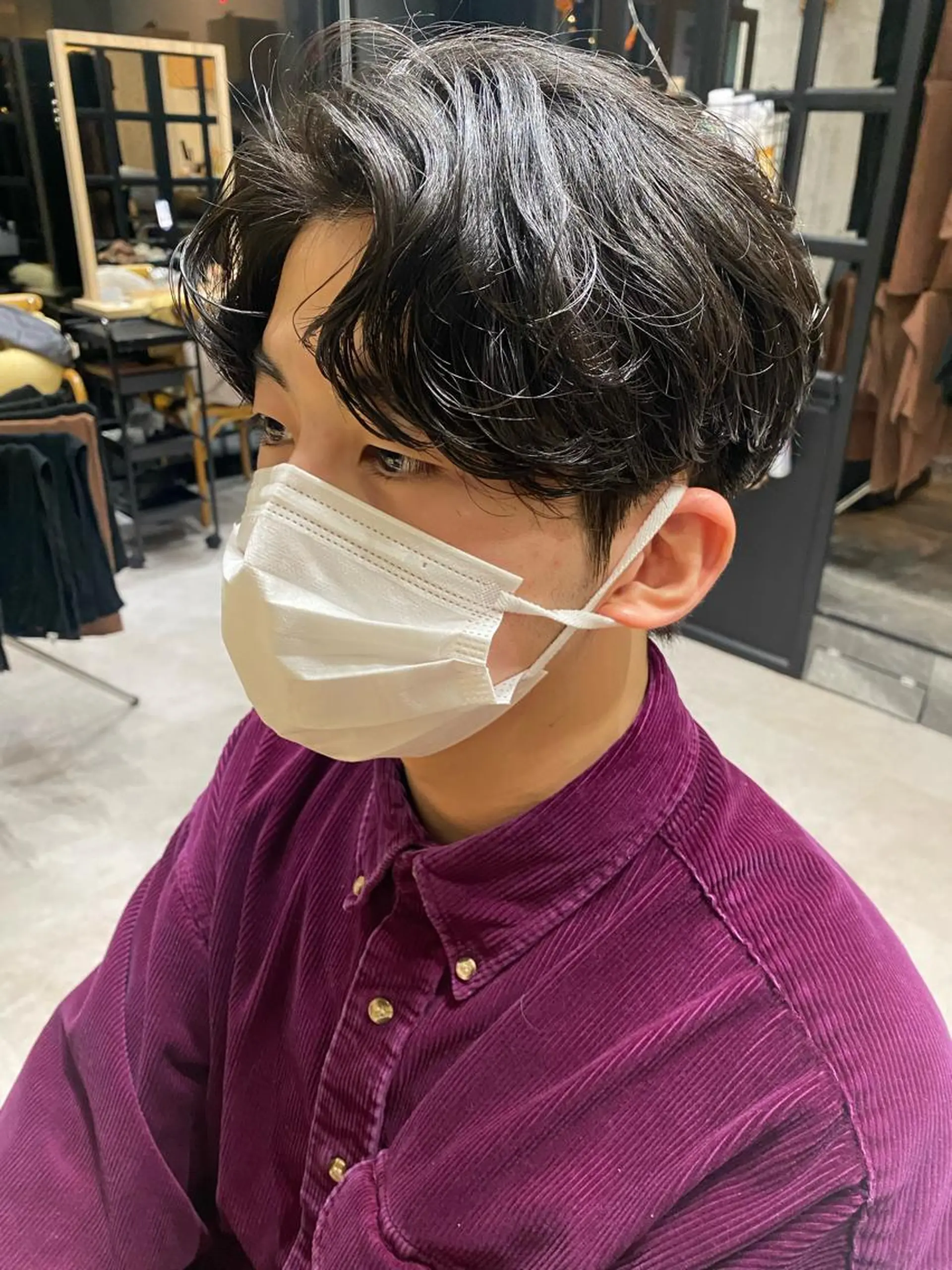 ミディアム パーマ メンズ カット パーマ 似合う髪型が 分からない方へのヘアスタイル