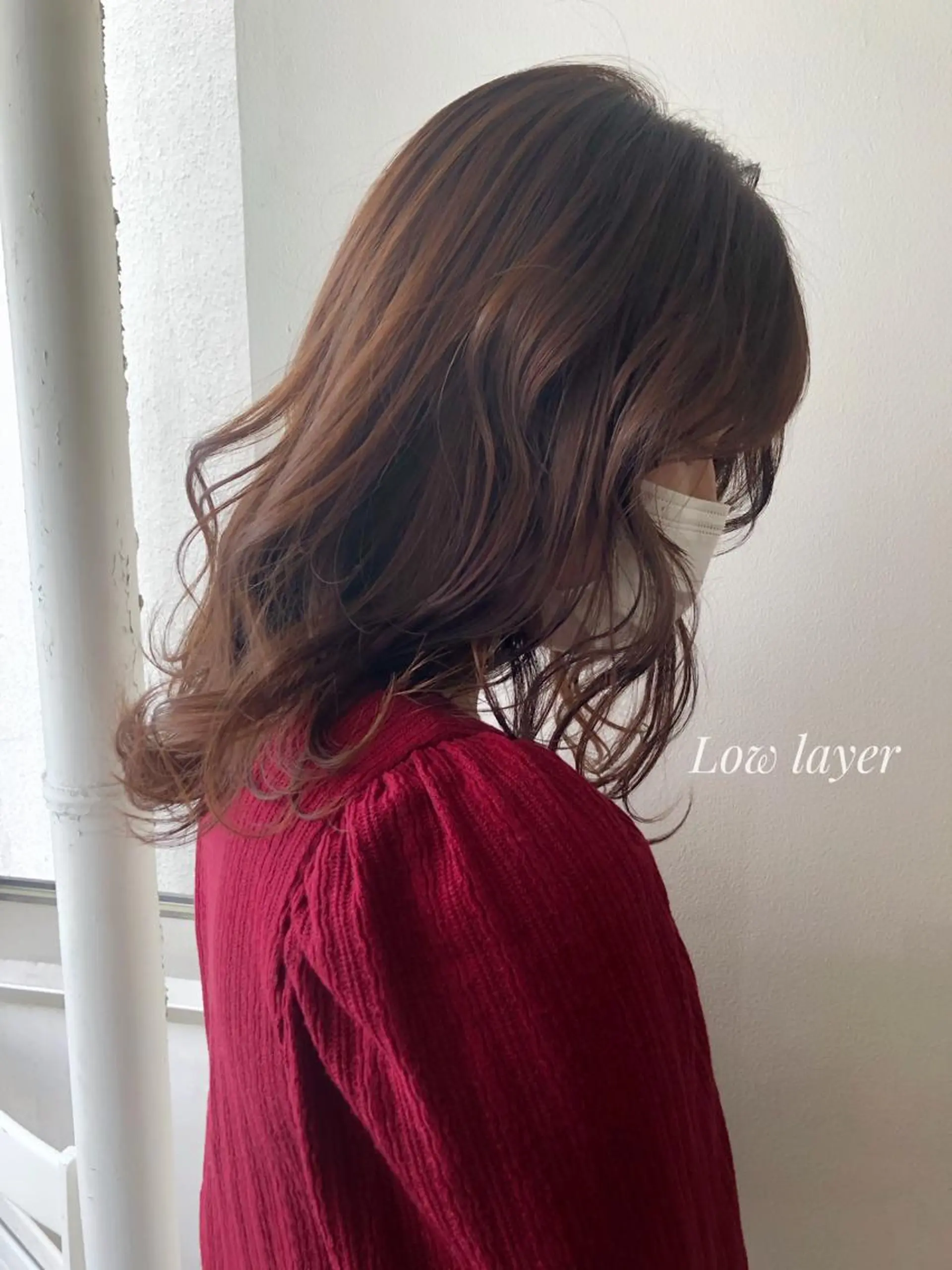 セミロング レイヤーカット カット ヘアカラー トリートメント ヘッドスパ ヘアセット ✨透明感ケアカラー✨ 長野ゆきなのヘアスタイル