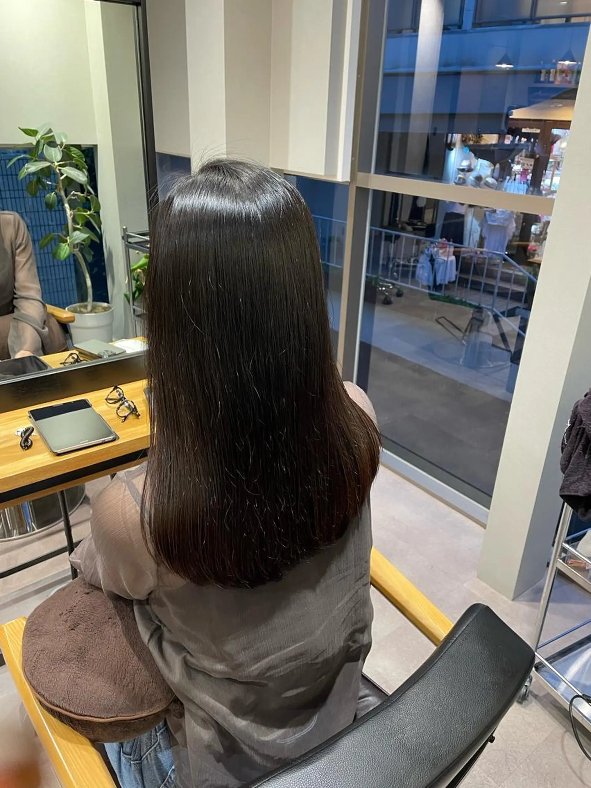 ロング 縮毛矯正 韓国風/オシャレ /縮毛矯正/滝口琴未のヘアスタイル