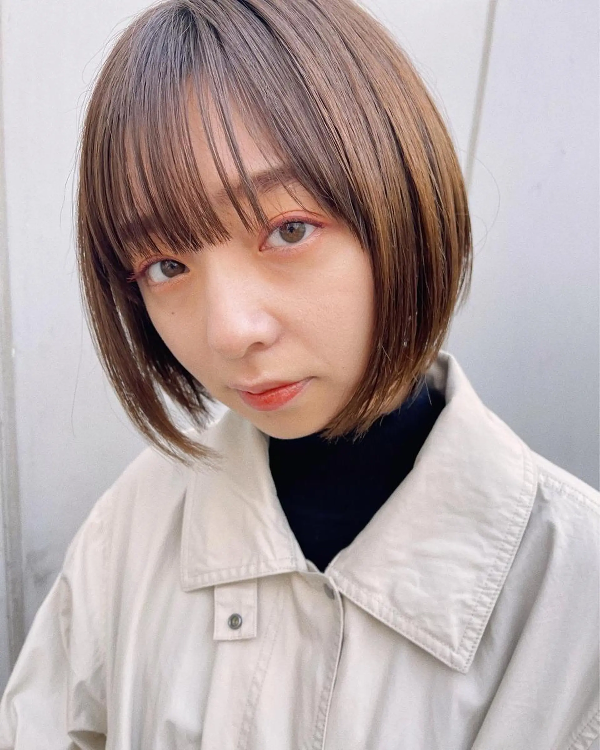 ミディアム カラー ボブ クロエ新宿所属・❏アンニュイパーマ 川原畑 拓也❏のヘアスタイル