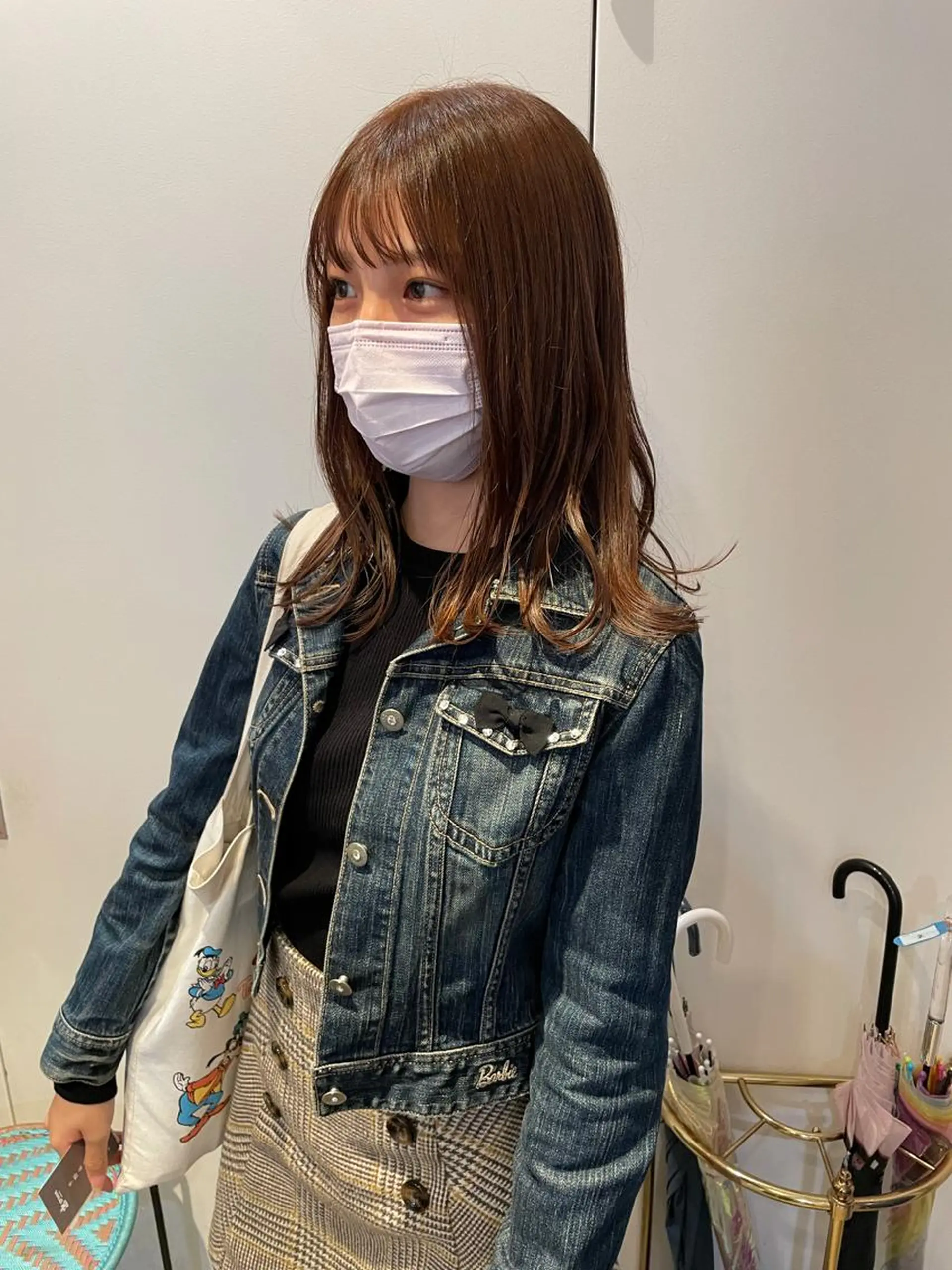 ミディアム カラー ベージュカラー カット ヘアカラー トリートメント MIOベージュカラー 柔らかいカラーのヘアスタイル