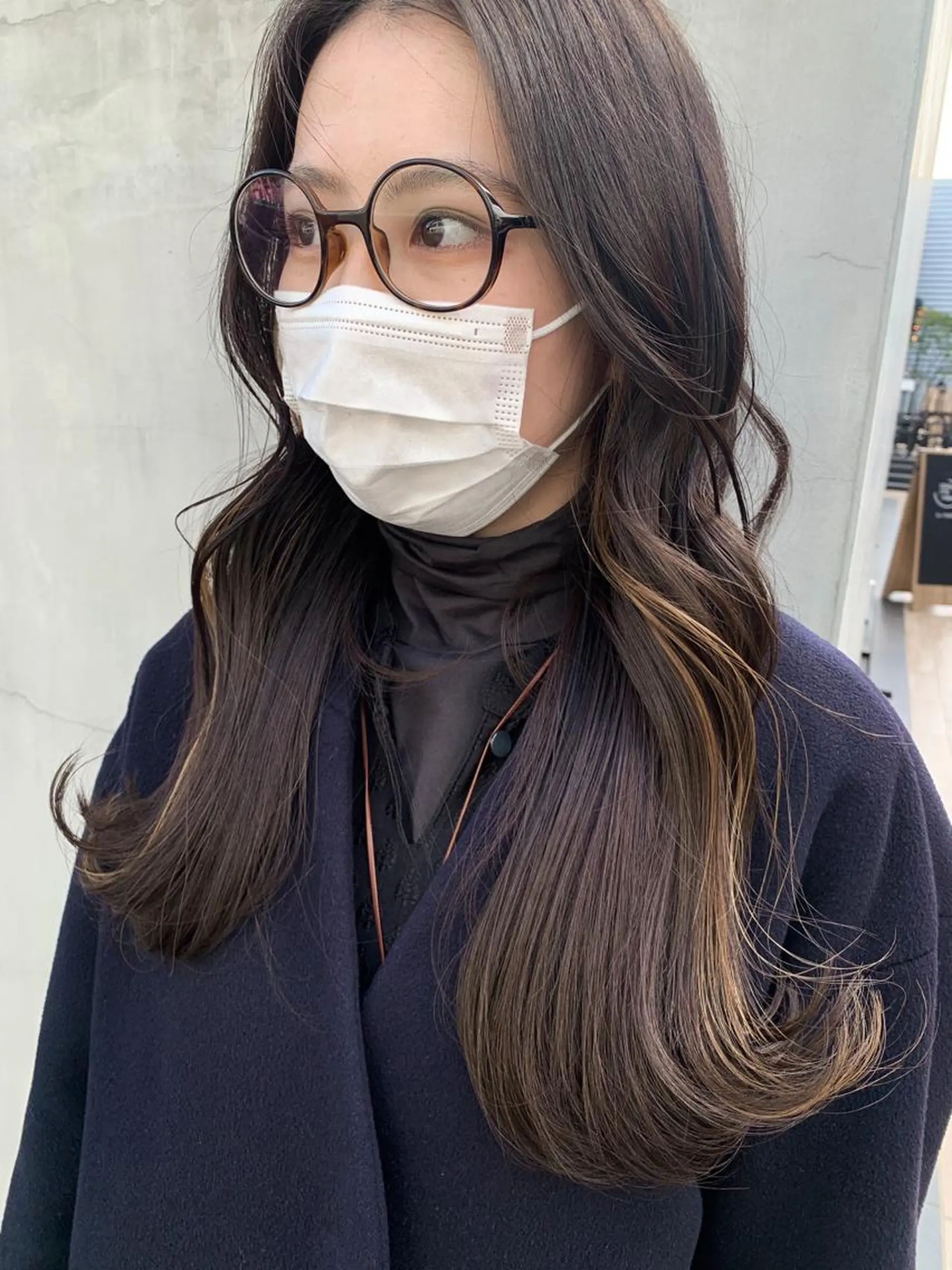 ロング カラー ヘアアレンジ ヘアカラー トリートメント yuka .のヘアスタイル