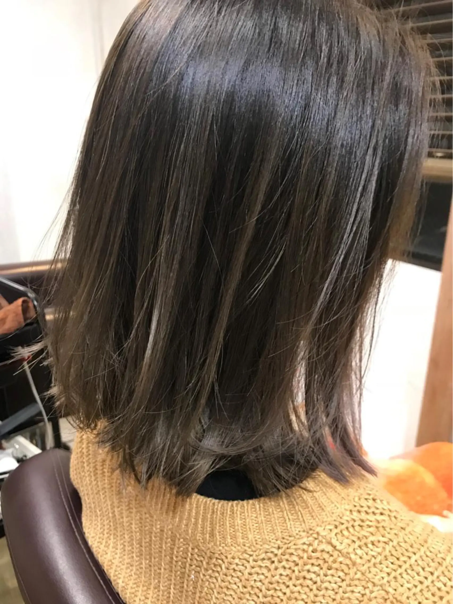 ミディアム カラー 外ハネヘア ハットリ /北習志野のヘアスタイル