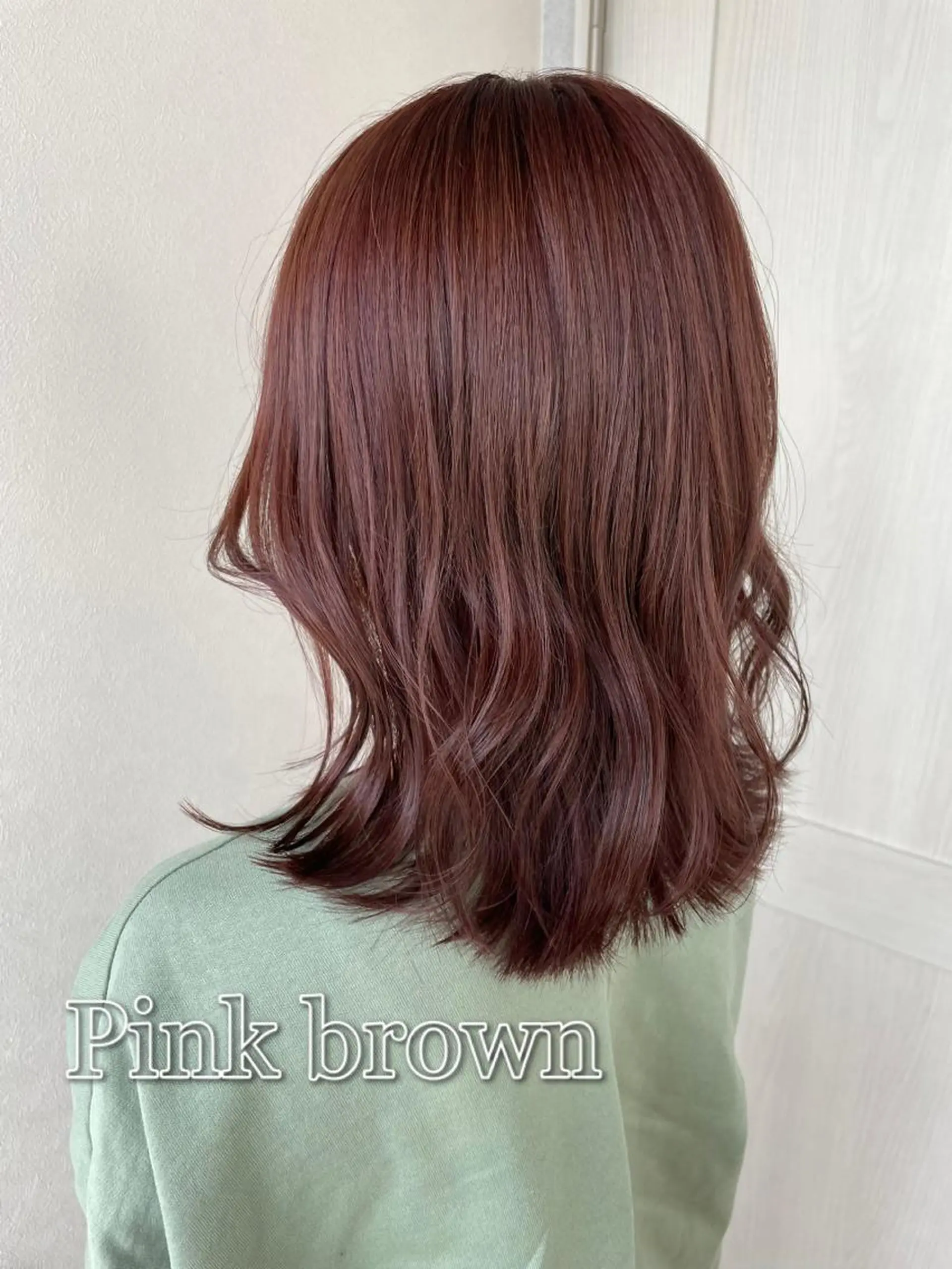 セミロング カラー 小顔カット/透明感 カラー/美髪矯正🫧のヘアスタイル