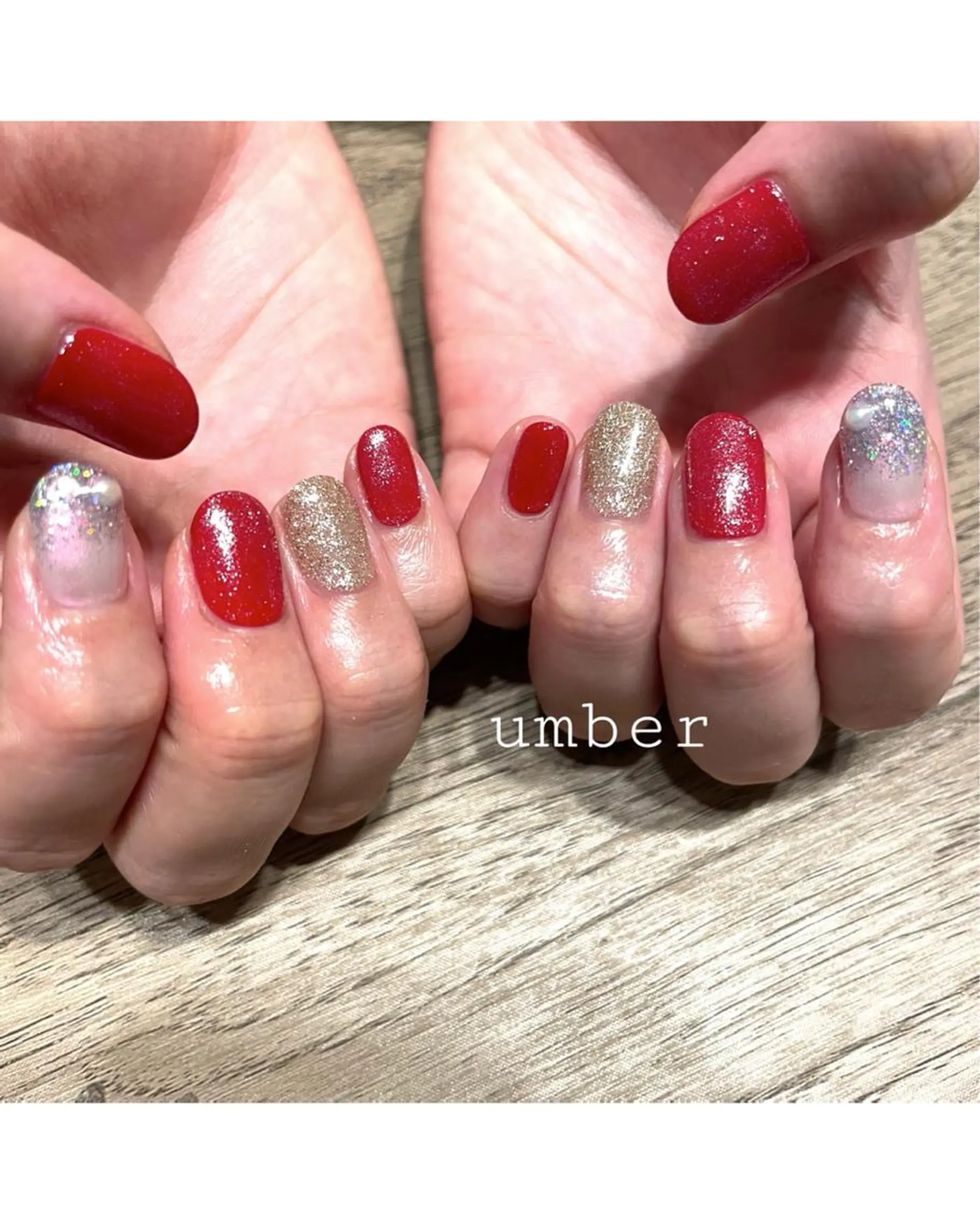 ネイル クリアネイル フラッシュネイル フットネイル フレンチネイル マグネットネイル ハンドネイル umber 三茶1分のネイルデザイン