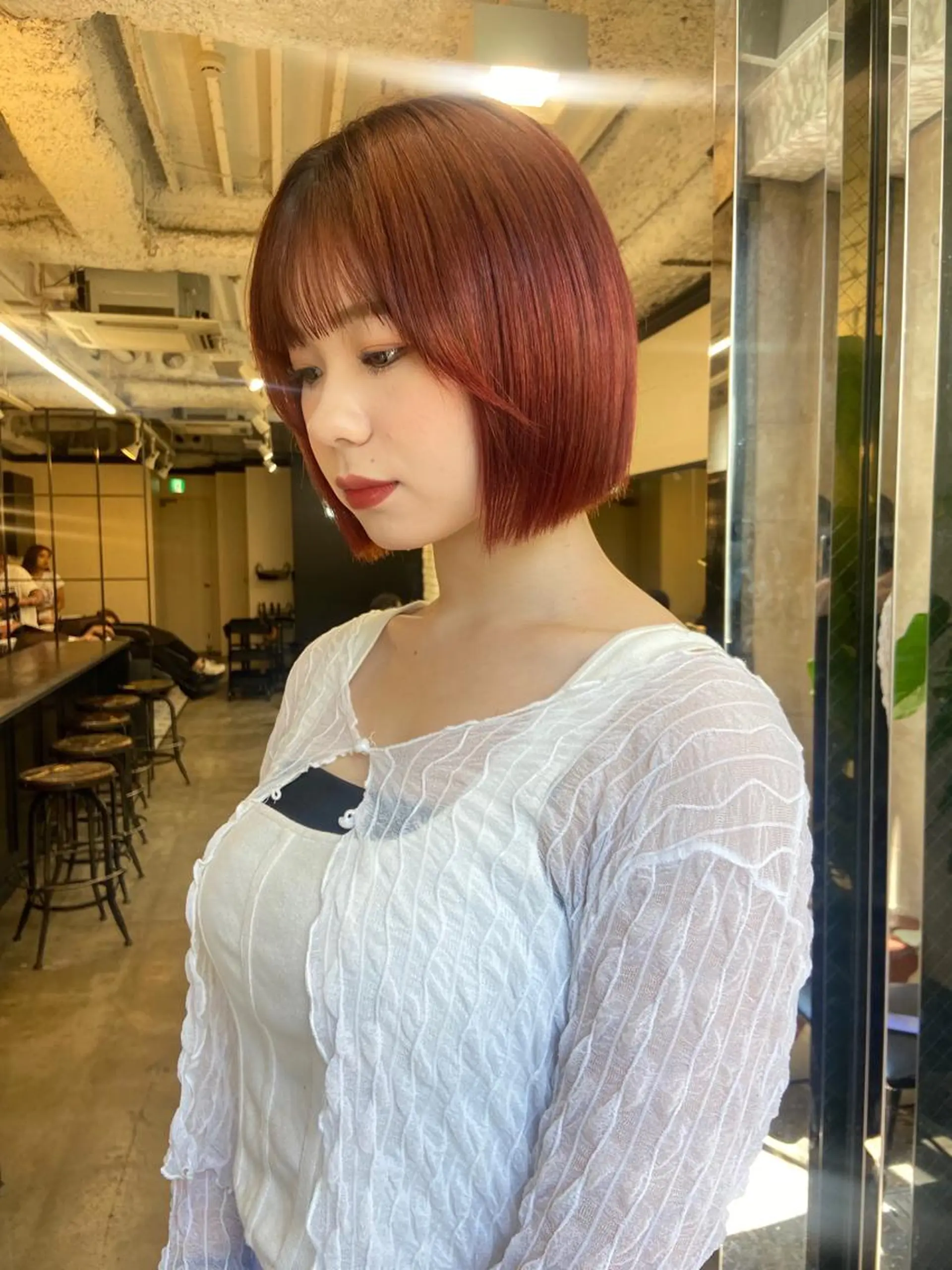 ショート 地毛風艶カラー🌿 喜多夏海のヘアスタイル