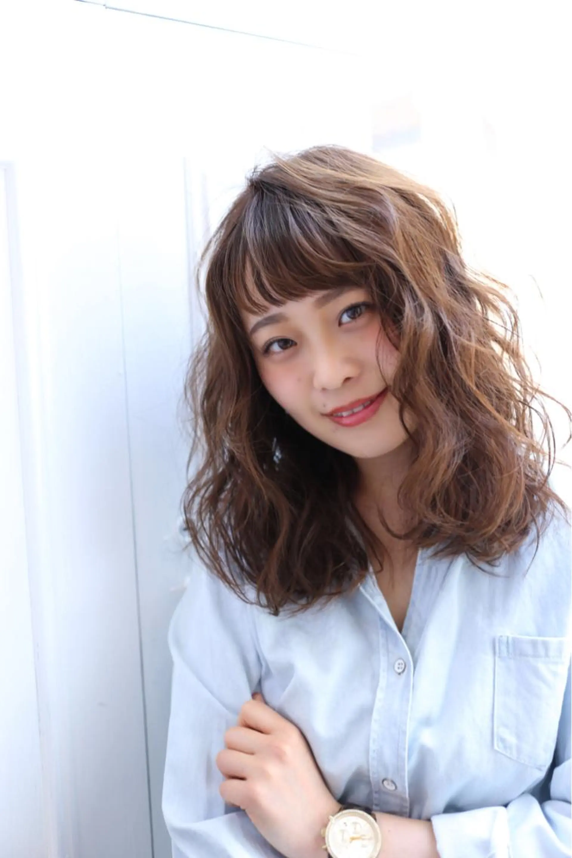 ミディアム カラー ヘアアレンジ 中目黒✂︎店長✂︎ TOMOHIROのヘアスタイル