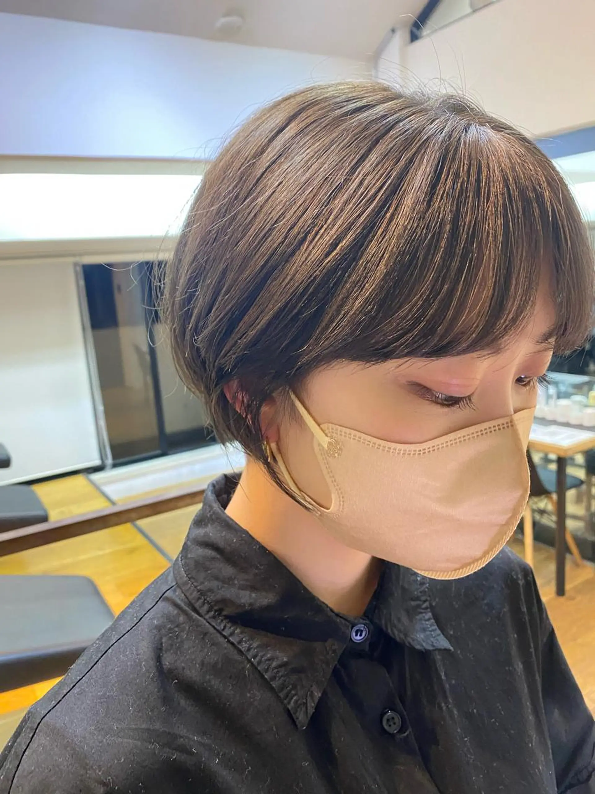 ショート カラー カット ヘアカラー トリートメント stylist トモヤのヘアスタイル