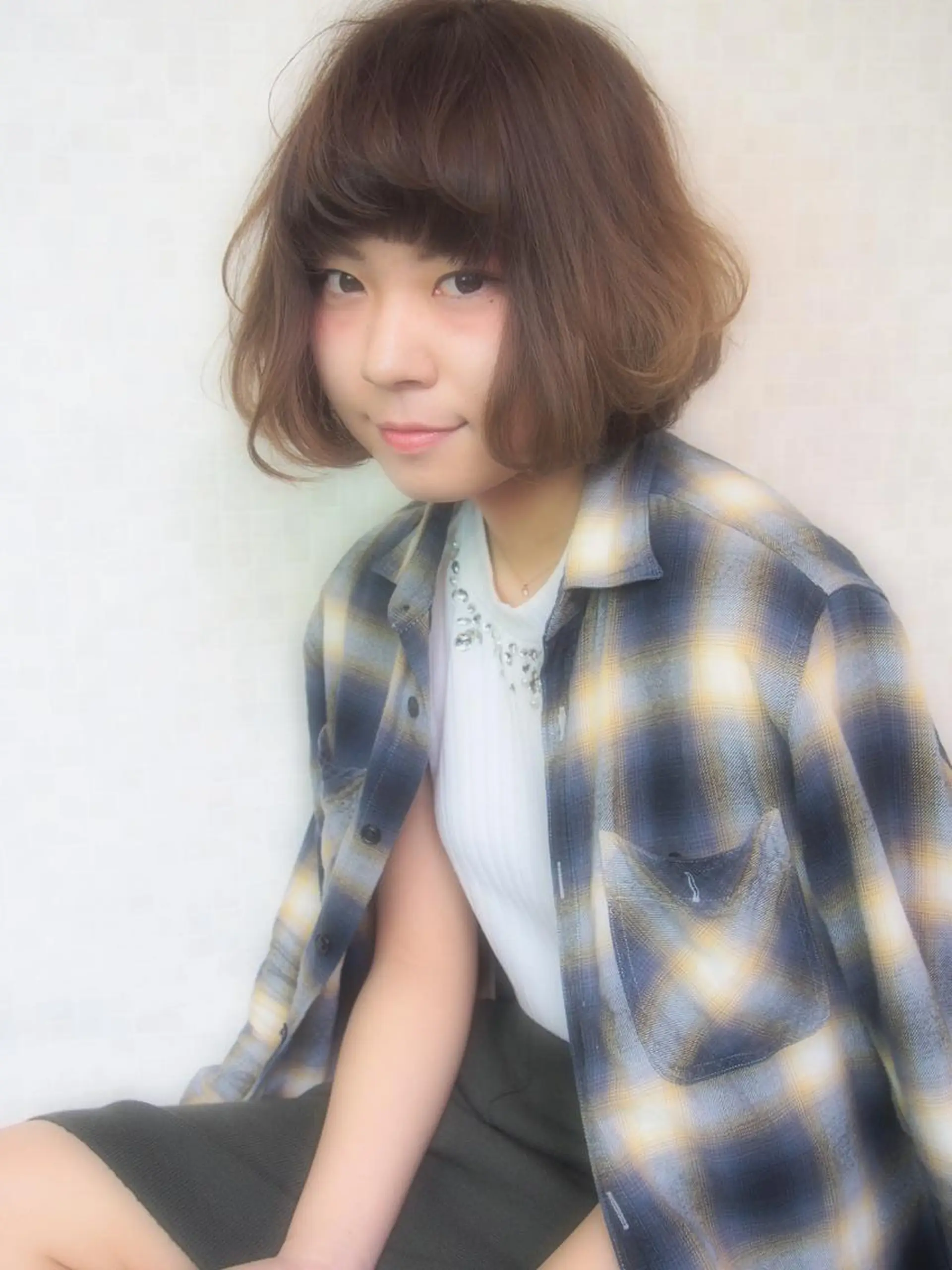 ミディアム カラー ほさか しんごのヘアスタイル