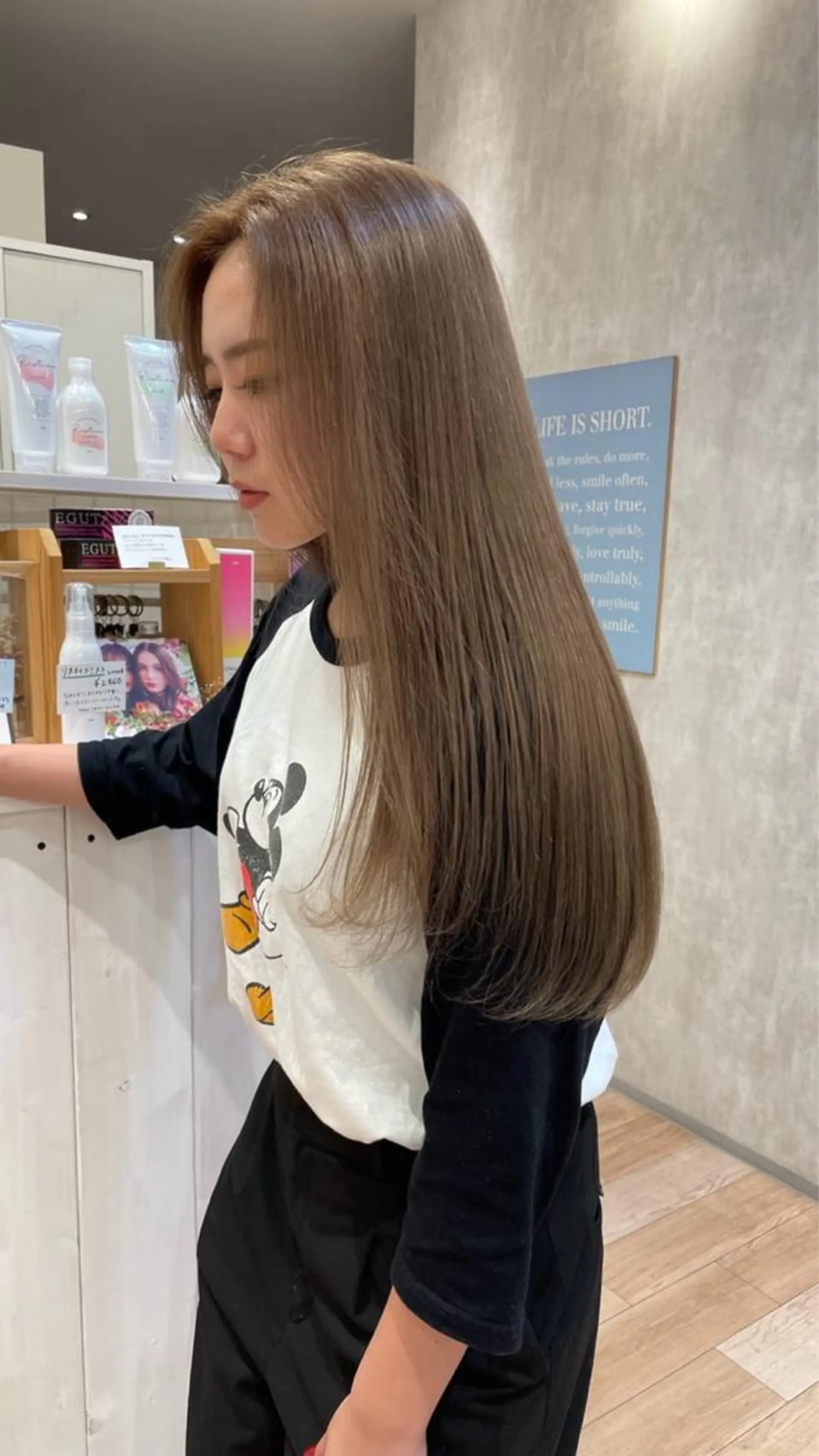 ロング ヘアカラー 桑本 さと子のヘアスタイル