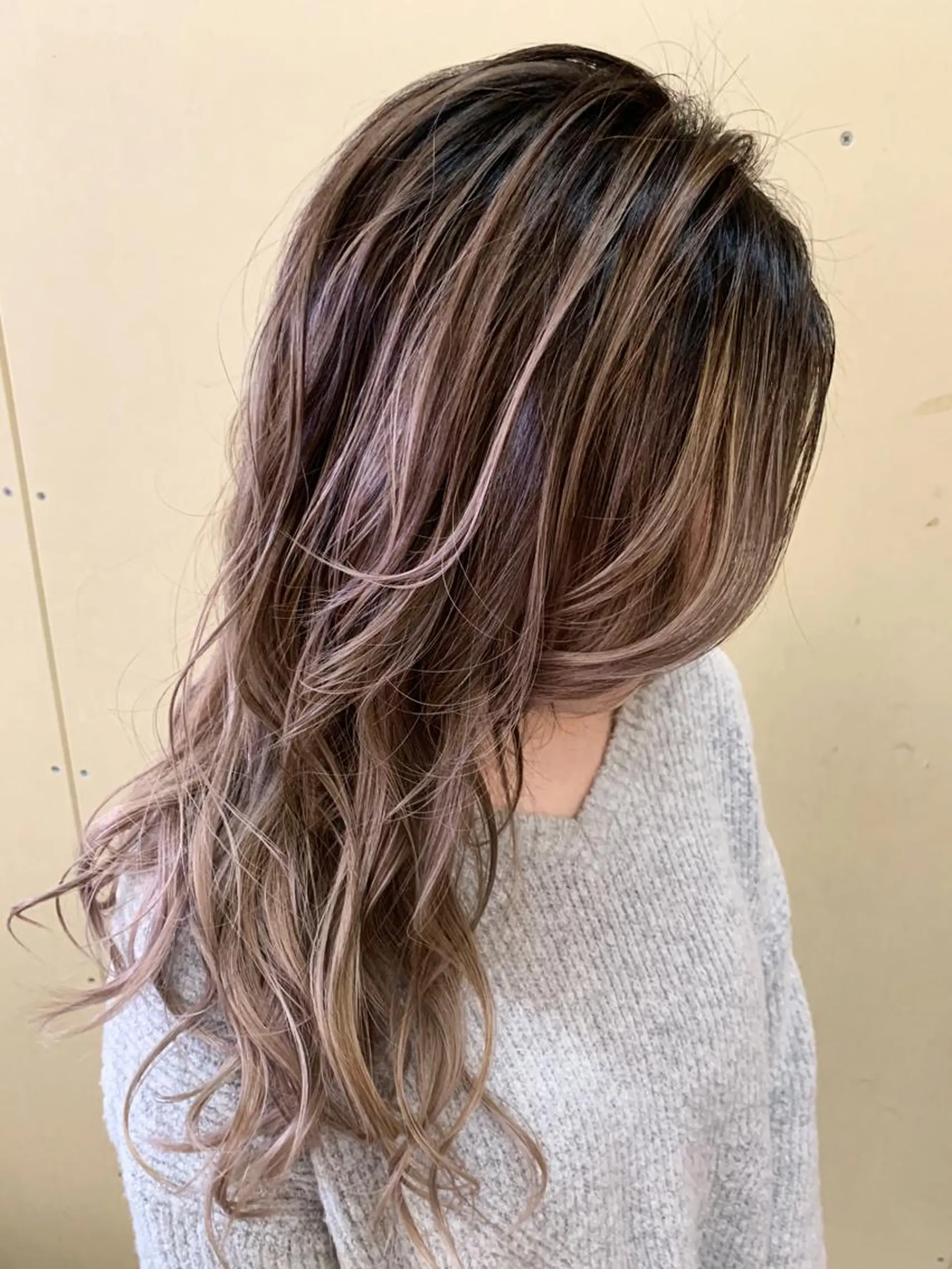 セミロング カラー EARTH石巻店 尾形  裕のヘアスタイル