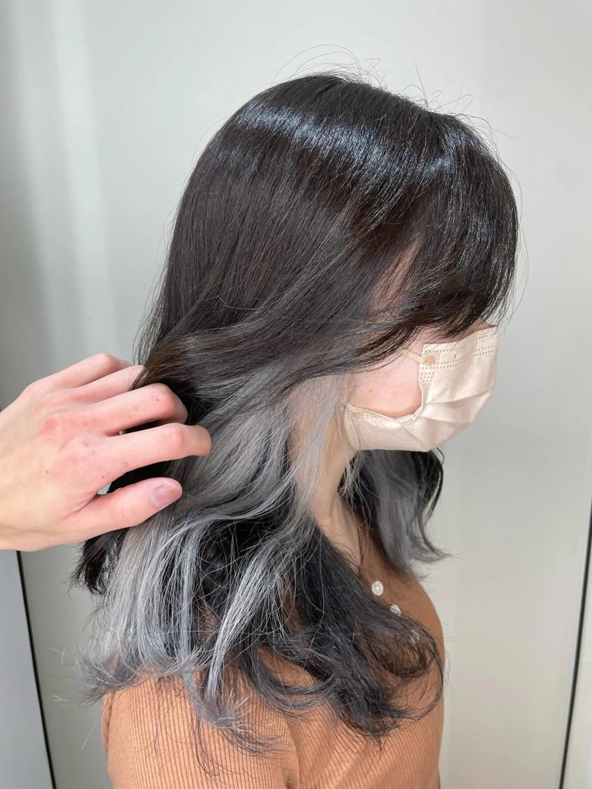 ロング カラー 中司 優樹のヘアスタイル