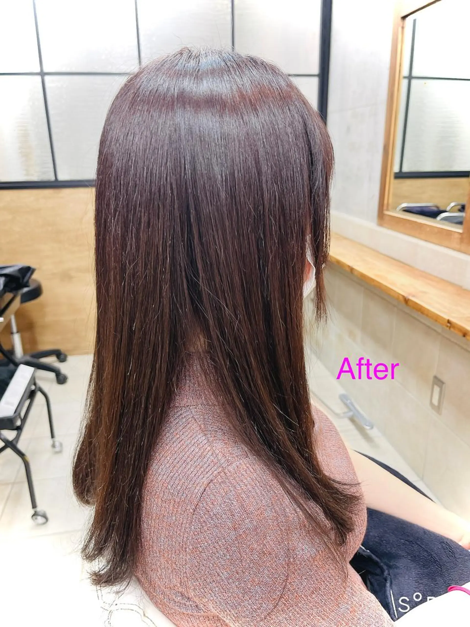 ロング カラー ピンクカラー たなか なおのヘアスタイル