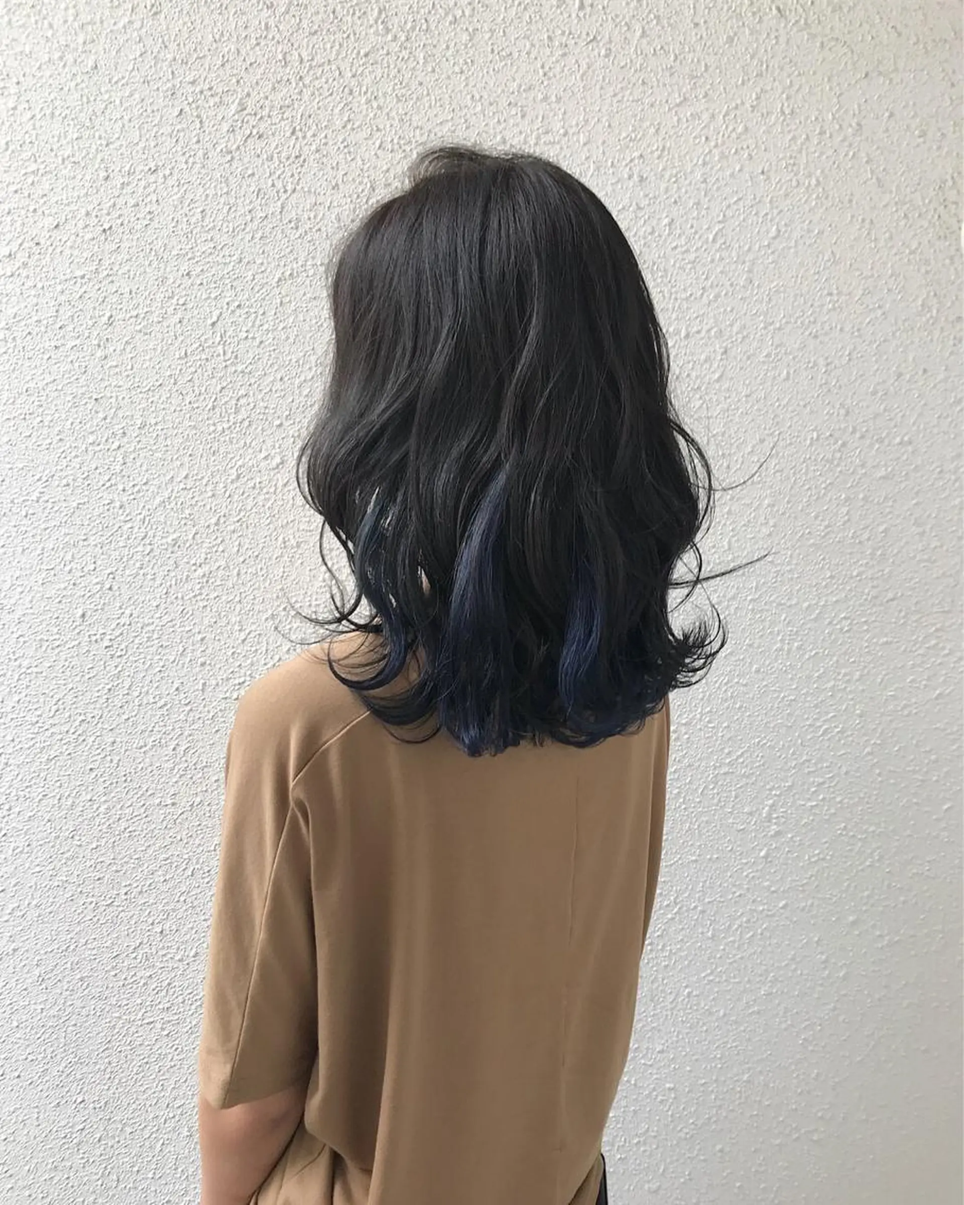 ミディアム カラー ブルーカラー ダブルカラー インナーカラー/天神 ブリーチ/吉田のヘアスタイル