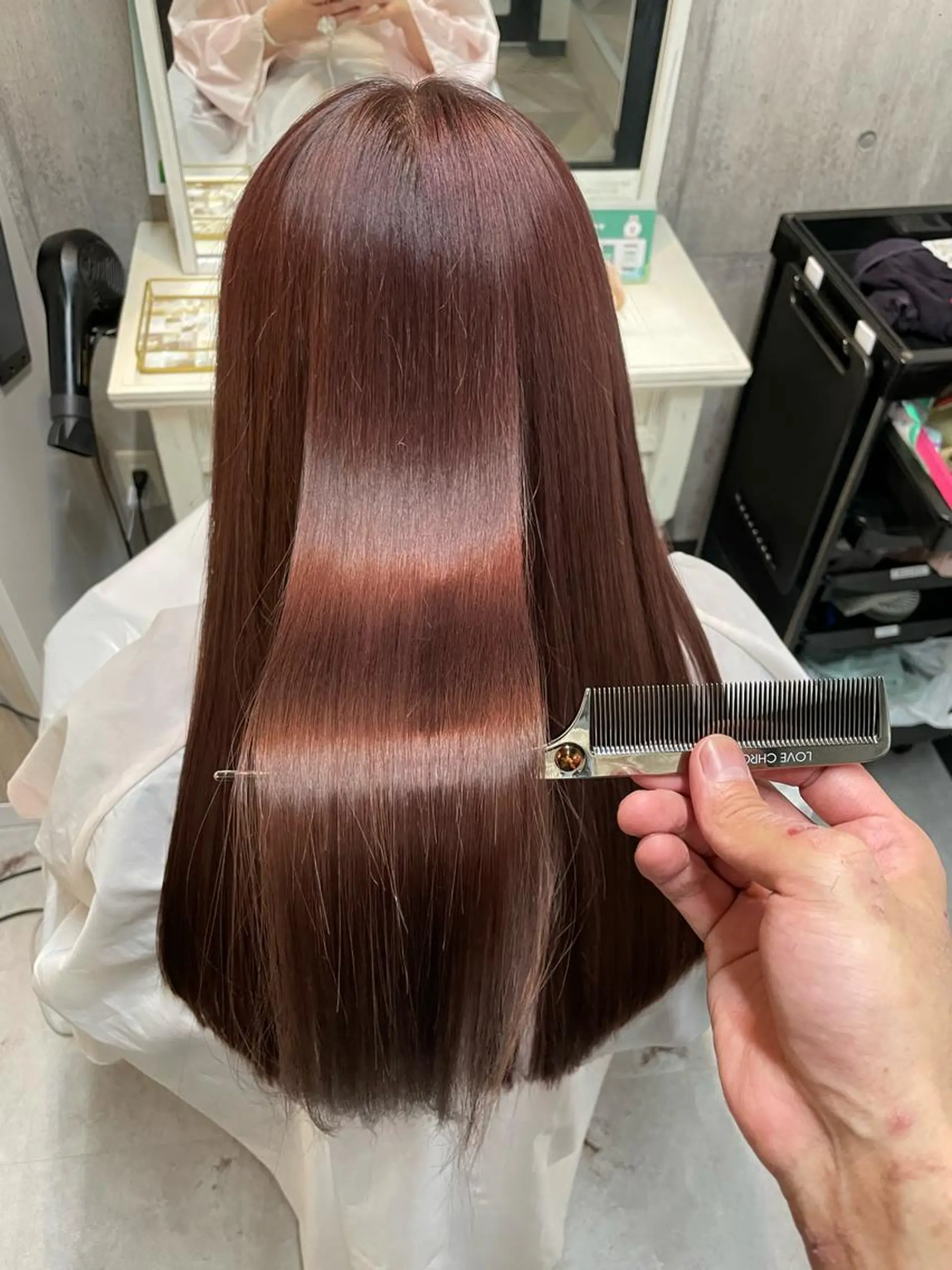 ロング カット ヘアカラー 縮毛矯正 トリートメント 断られる髪に答えを ♣️井上秀樹♠️のヘアスタイル