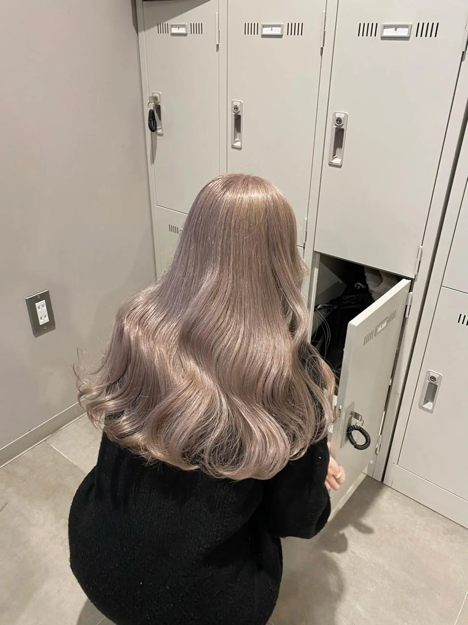 セミロング カラー ヘアカラー ヘアセット 韓国/トレンド レイヤー【101】のヘアスタイル