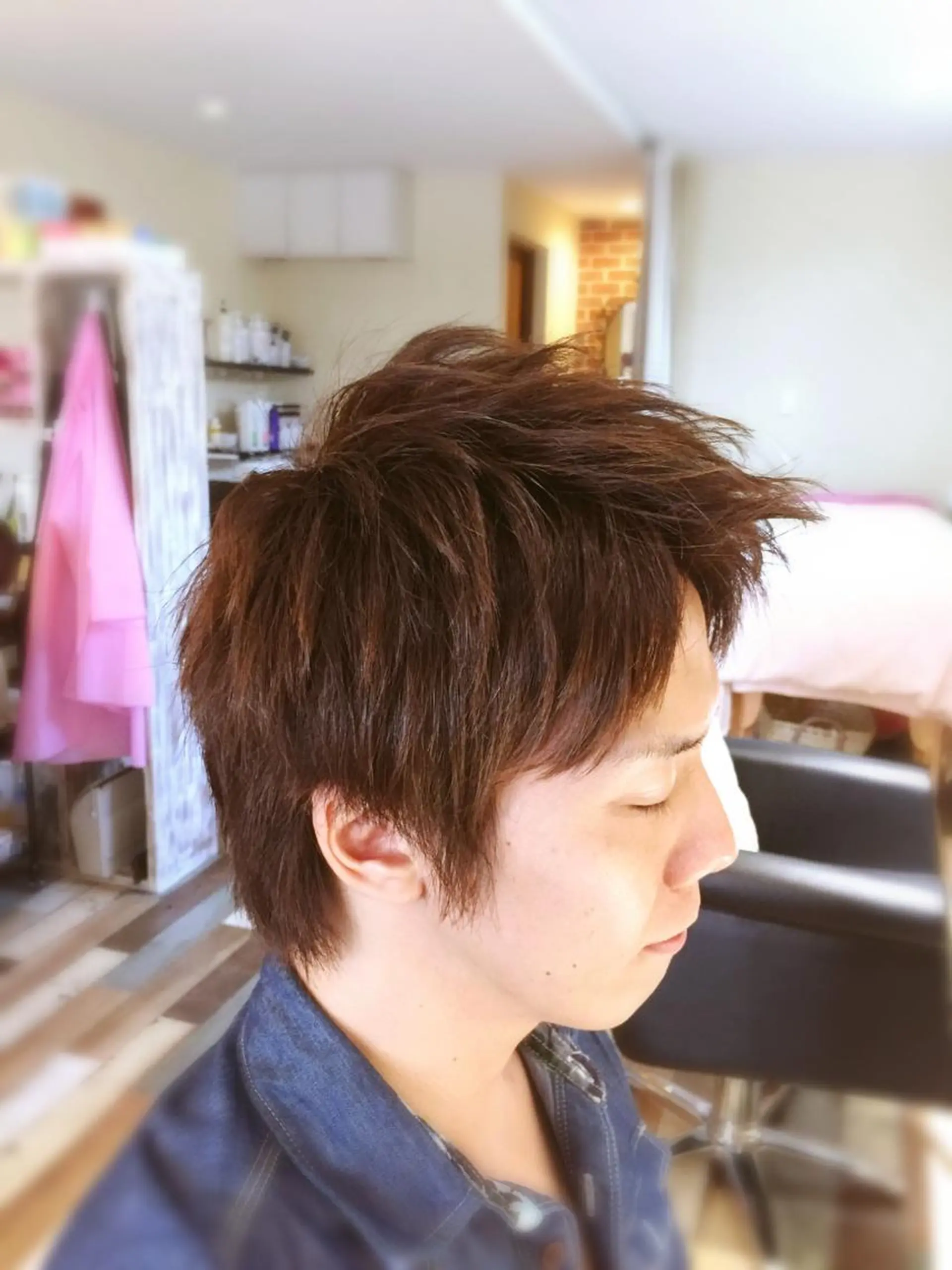 ショート カラー メンズ カット ヘアカラー 🌈２０年目突入🎉 山口のヘアスタイル