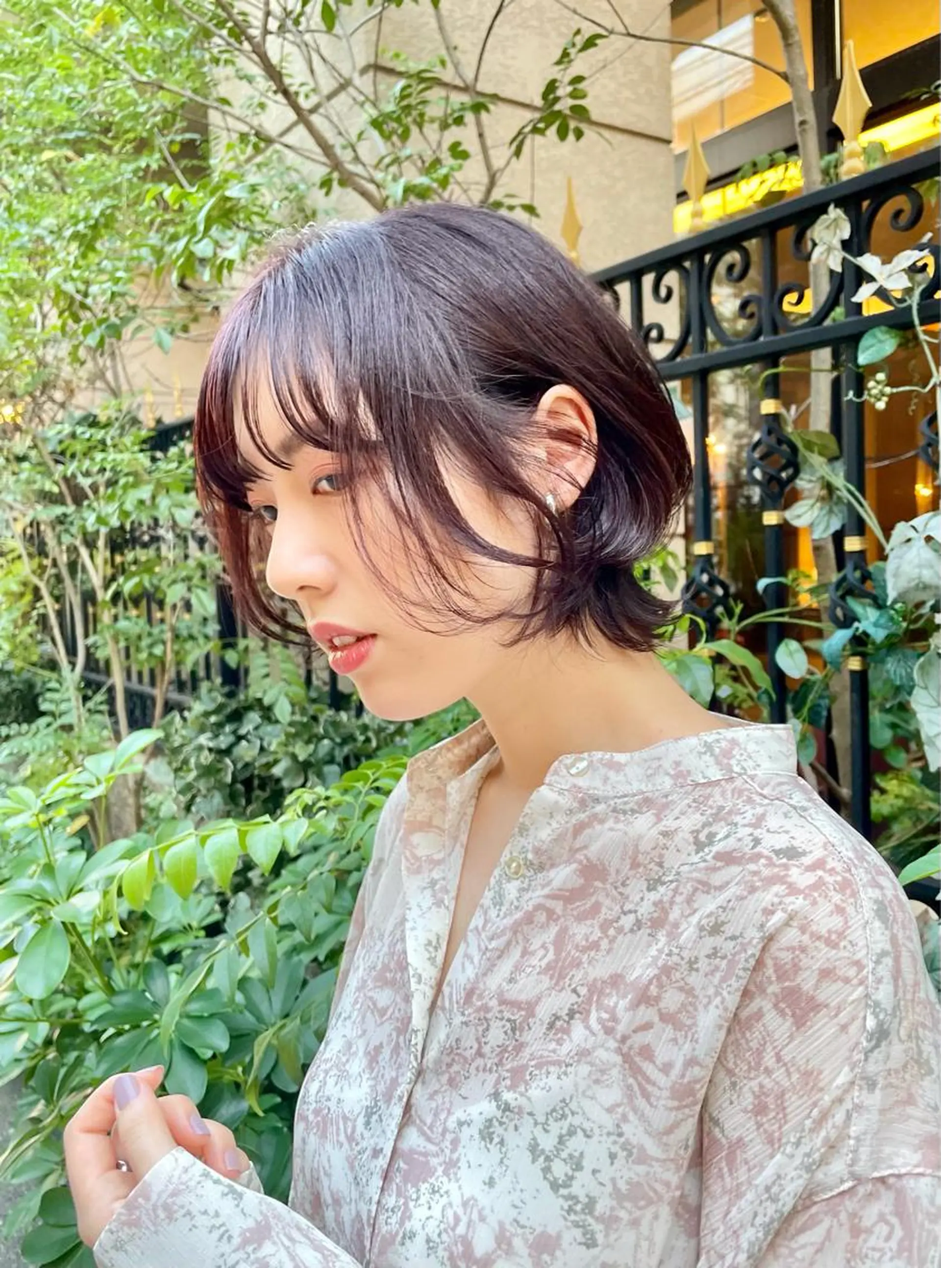ショート カラー ルビー ショートヘア 元町神戸 國井椋介のヘアスタイル