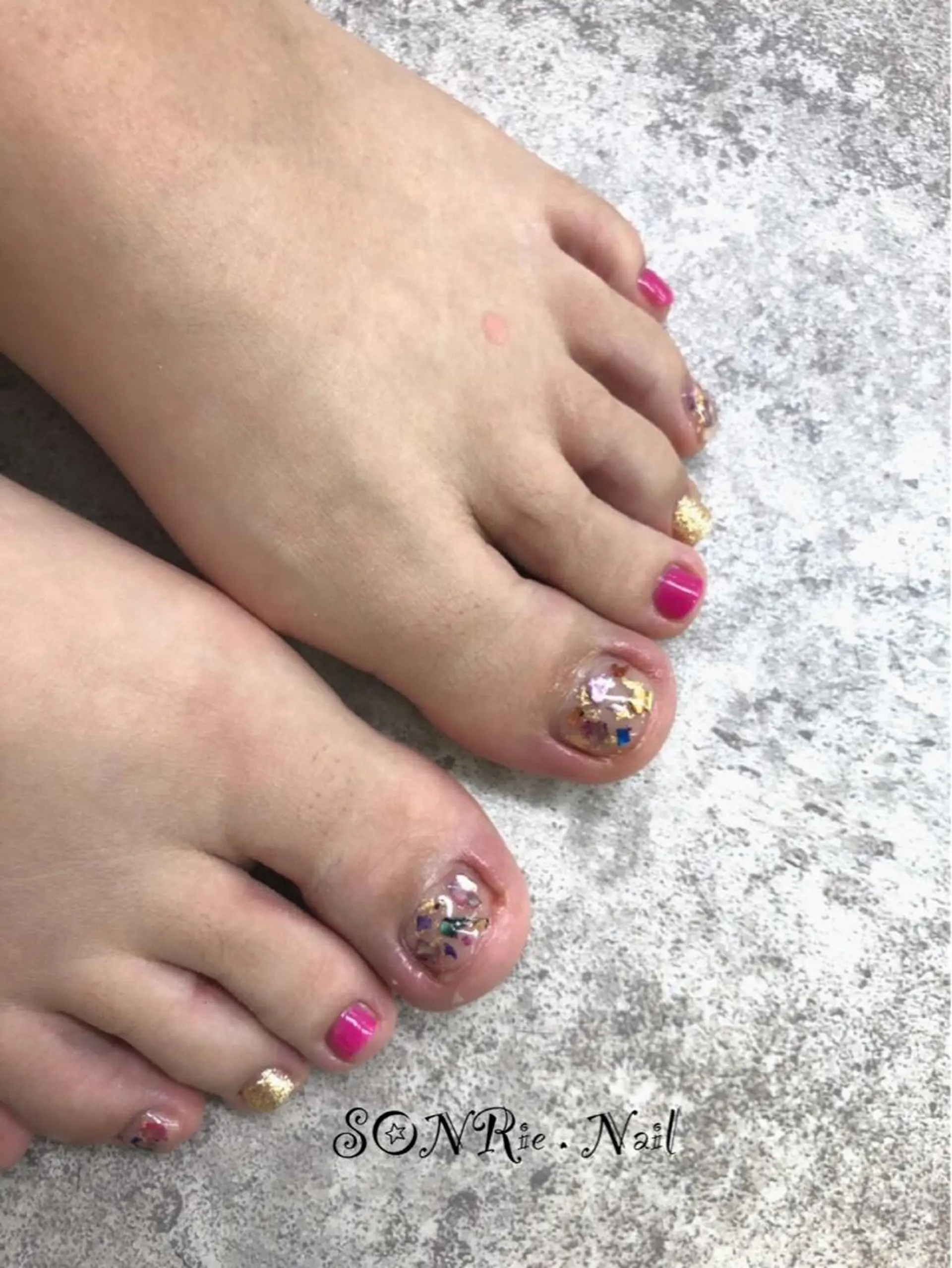 ネイル マツエク・マツパ アートネイル ブルー ジェルネイル スカルプネイル 豊橋美容院 ソンリエのヘアスタイル