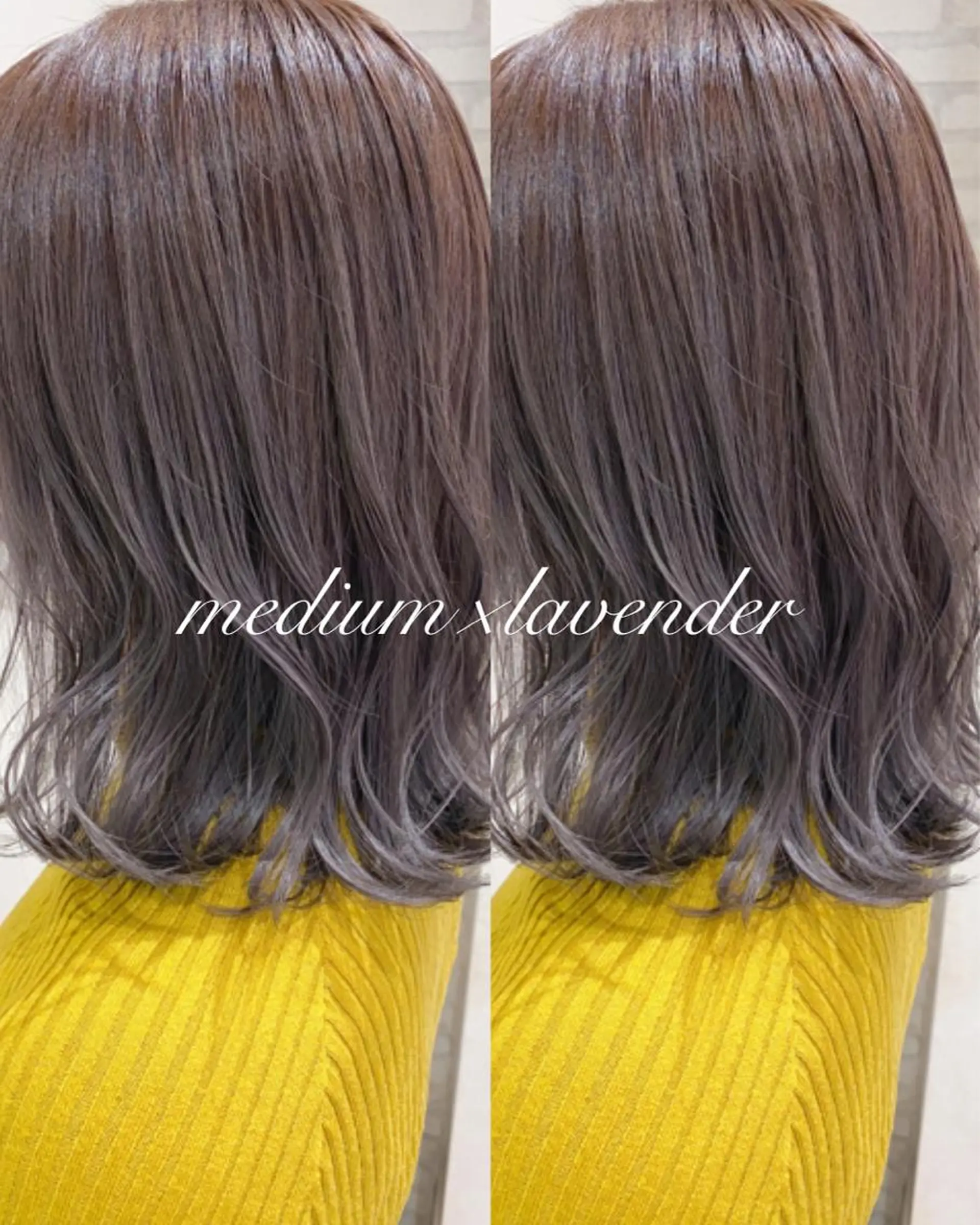 ミディアム カラー ブリーチ ヘアカラー トリートメント 横浜🍒ルーツカラー エクステ／RIEのヘアスタイル