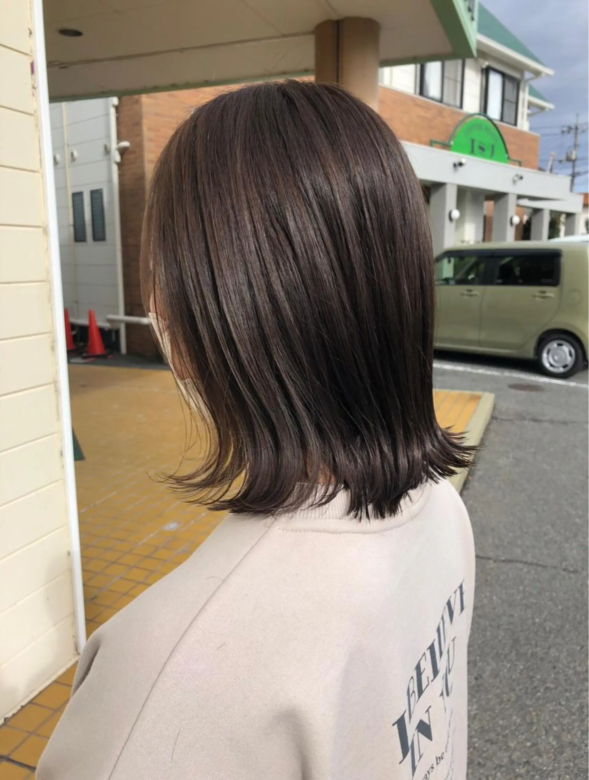 ミディアム カラー パーマ ヘアアレンジ ❣️倉敷❣️美髪 カラー能登一成のヘアスタイル