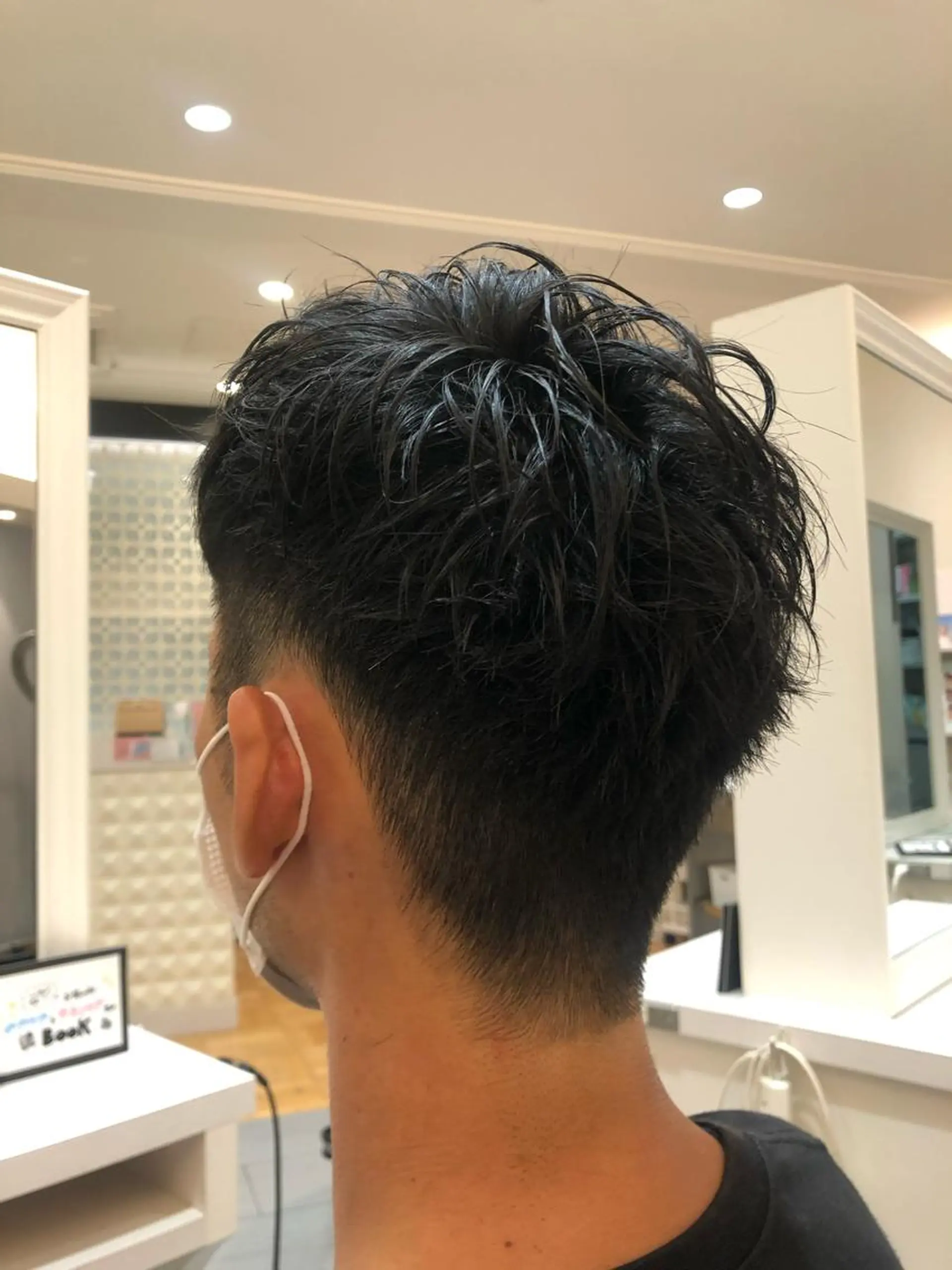 メンズ コテ巻きパーマ 阪上 沙織のヘアスタイル